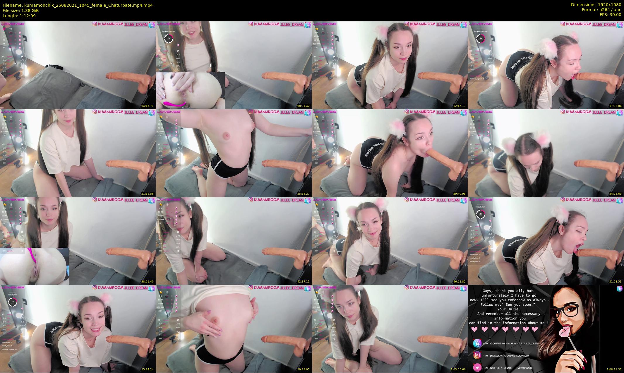 kumamonchik — 73 minute Chaturbate couple cam show recording, 1080p, Aug 25, 2021