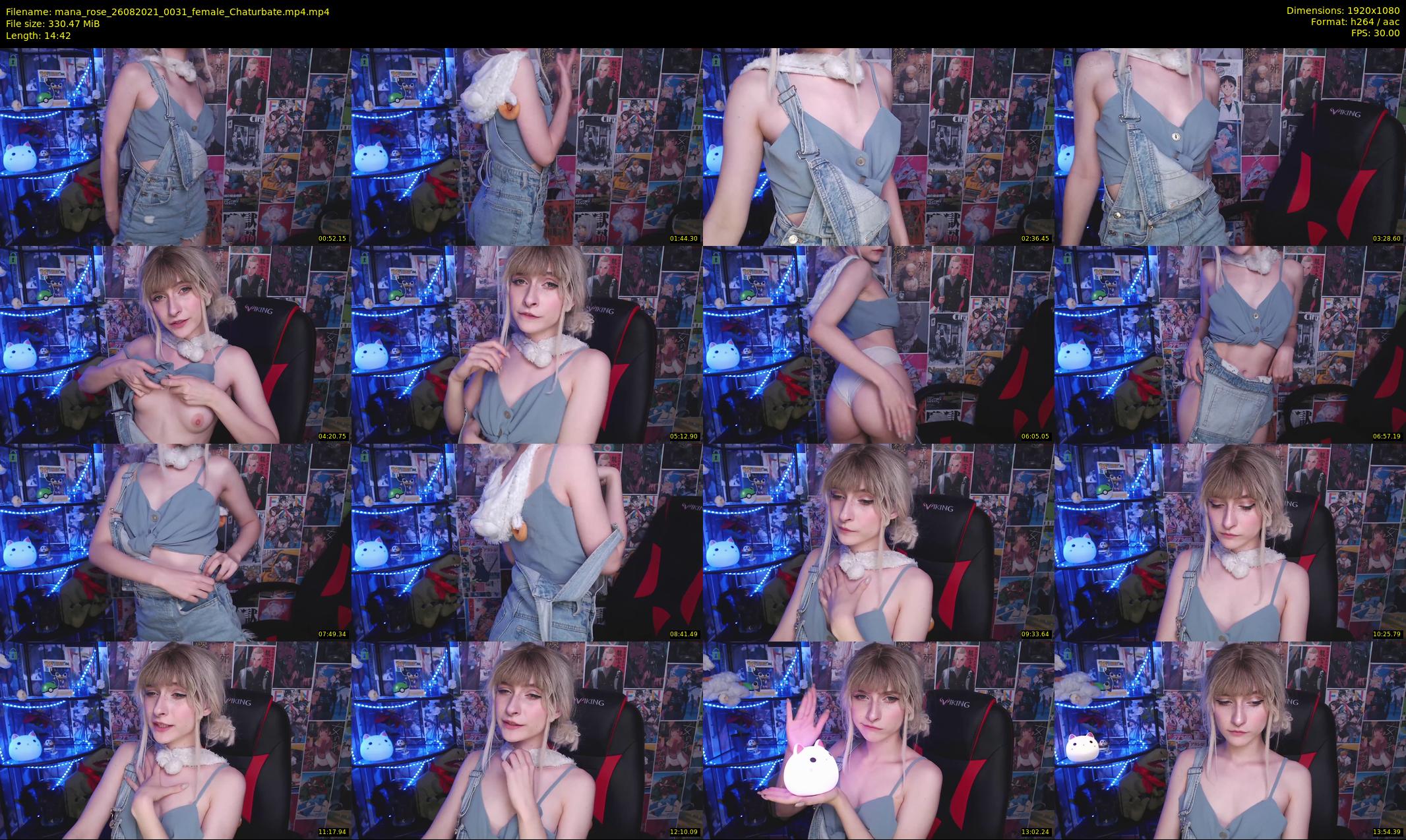 mana_rose — 15 minute Chaturbate female cam show recording, 1080p, Aug 26, 2021