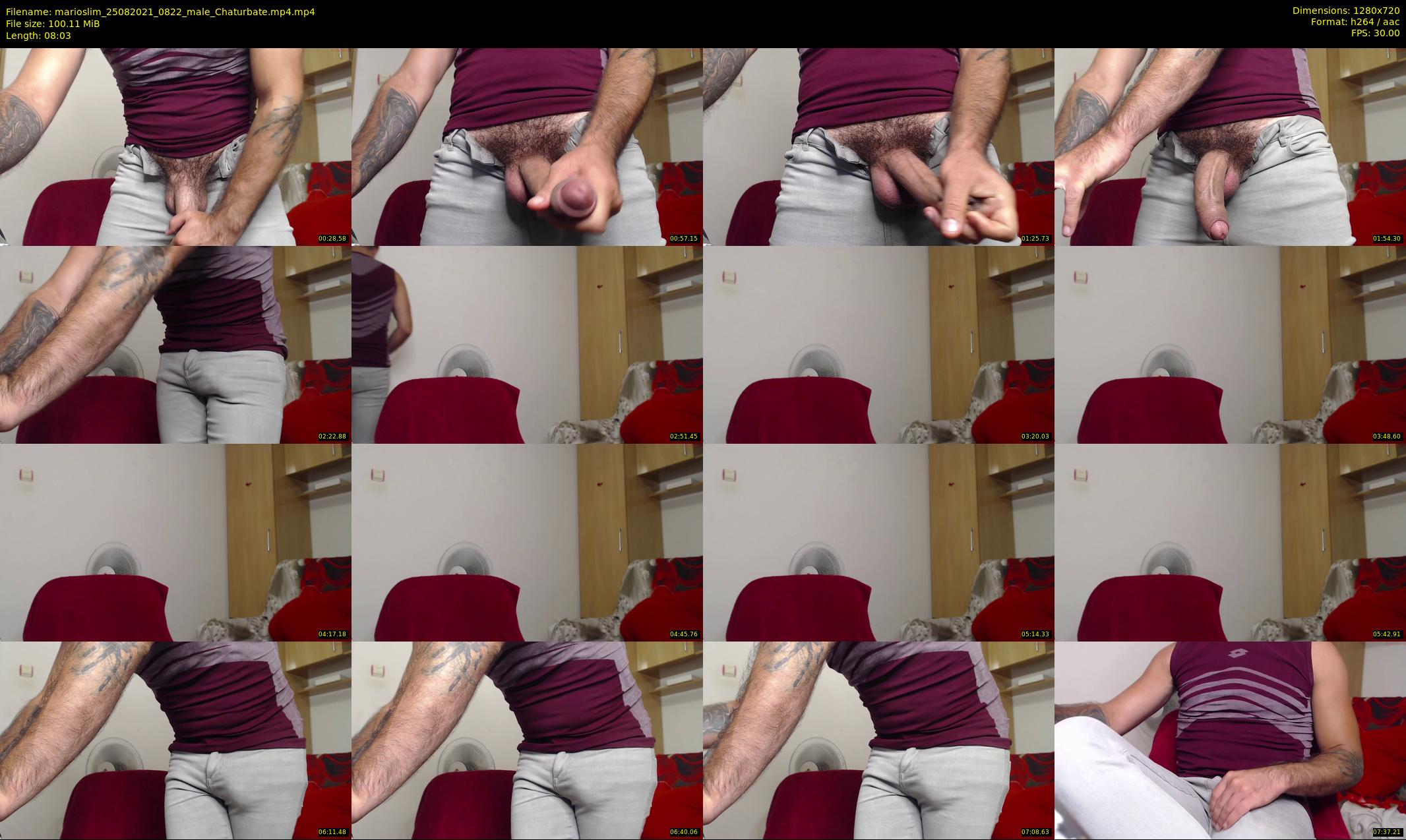 marioslim — 9 minute Chaturbate male cam show recording, 720p, Aug 25, 2021