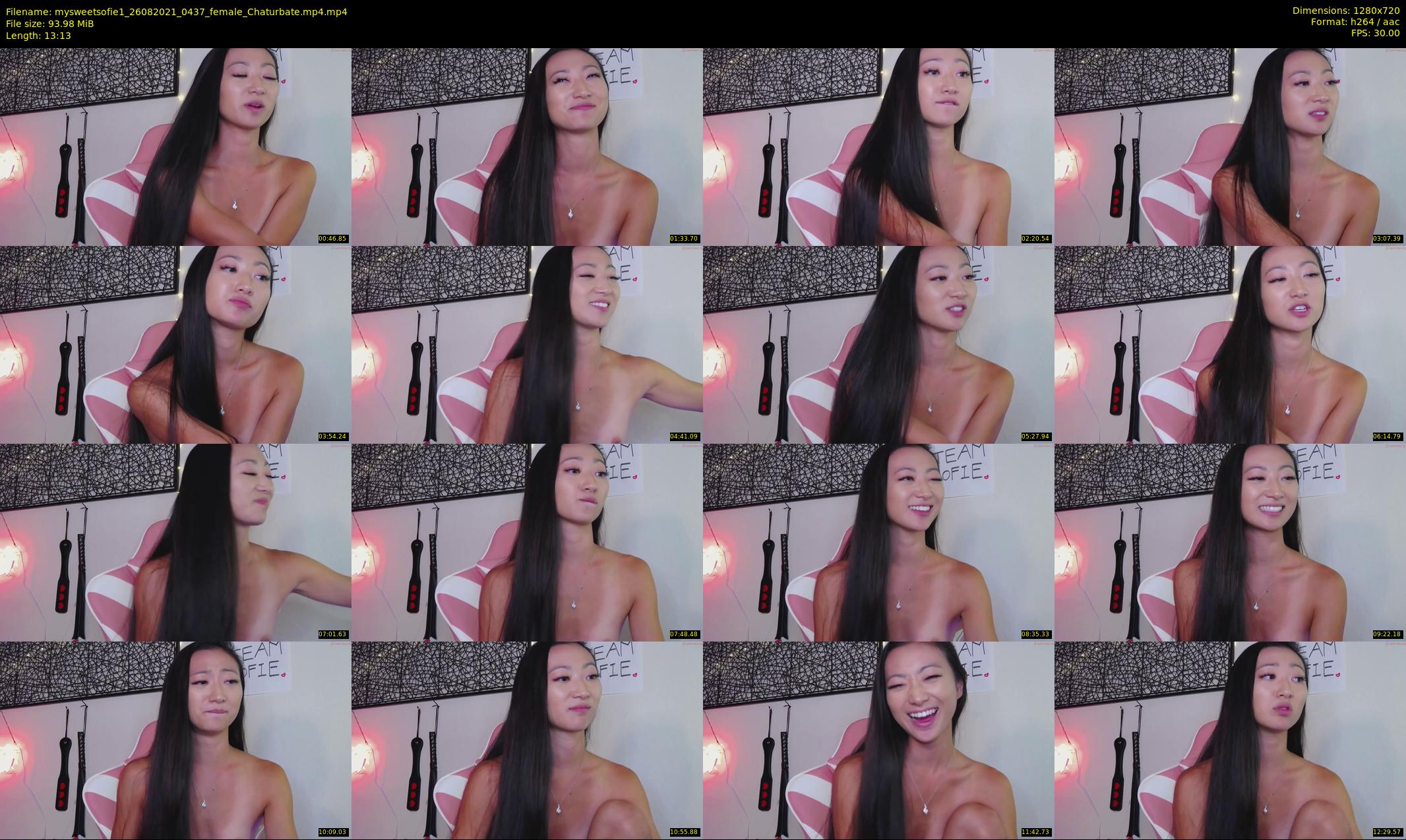 mysweetsofie1 — 14 minute Chaturbate female cam show recording, 720p, Aug 26, 2021