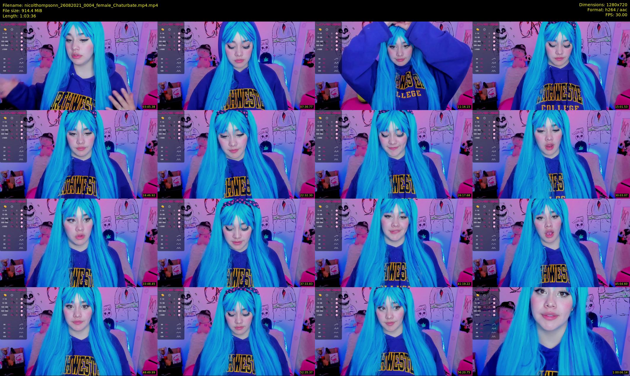 nicolthompsonn — 64 minute Chaturbate female cam show recording, 720p, Aug 26, 2021