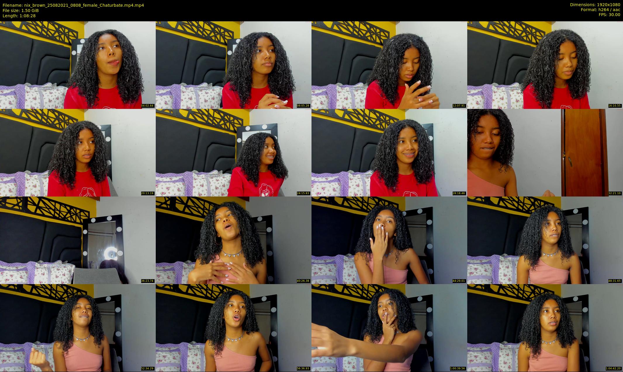 nix_brown — 69 minute Chaturbate female cam show recording, 1080p, Aug 25, 2021