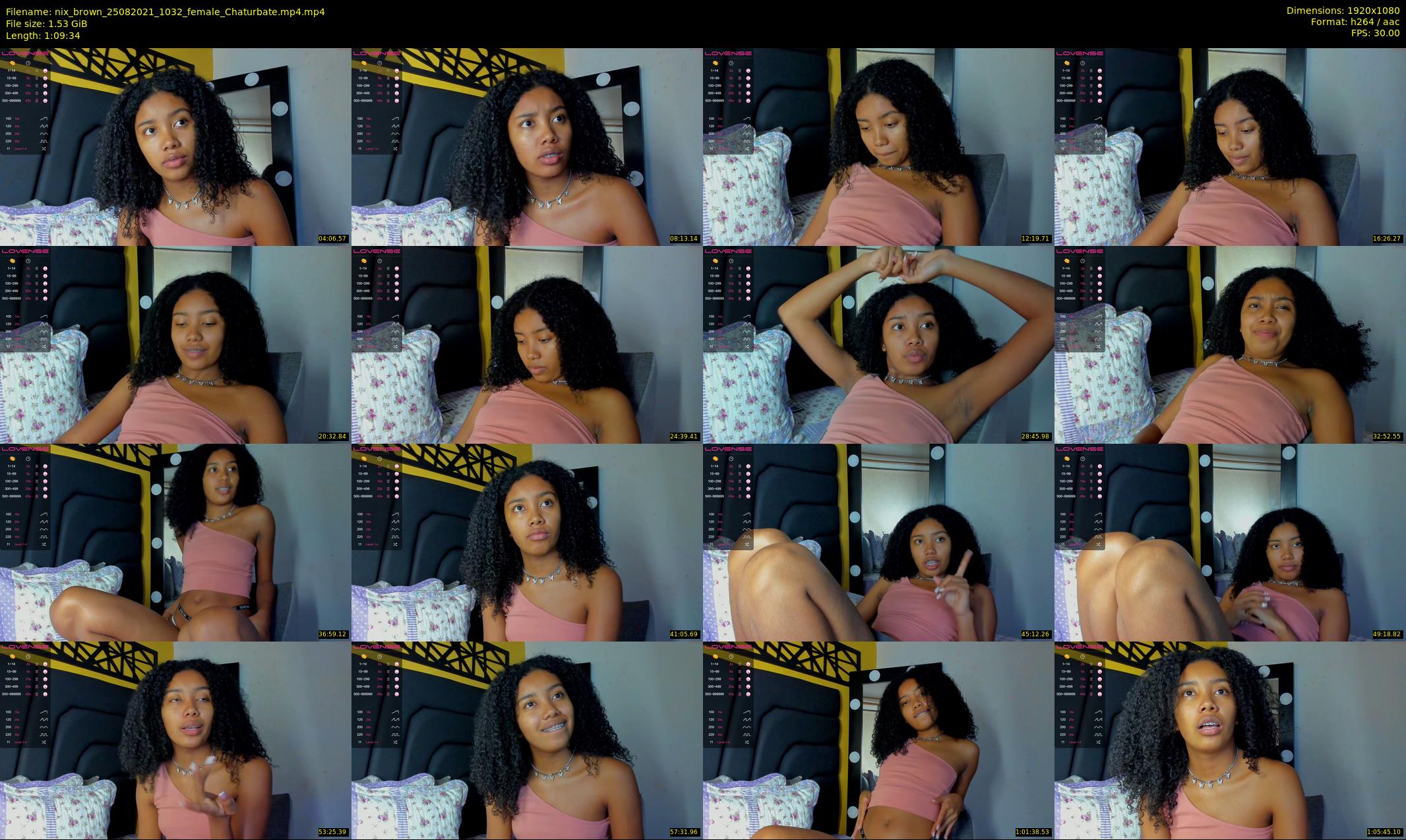 nix_brown — 70 minute Chaturbate female cam show recording, 1080p, Aug 25, 2021