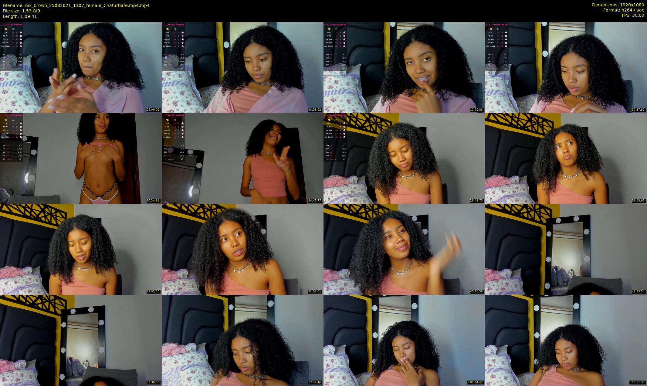 nix_brown — 70 minute Chaturbate female cam show recording, 1080p, Aug 25, 2021