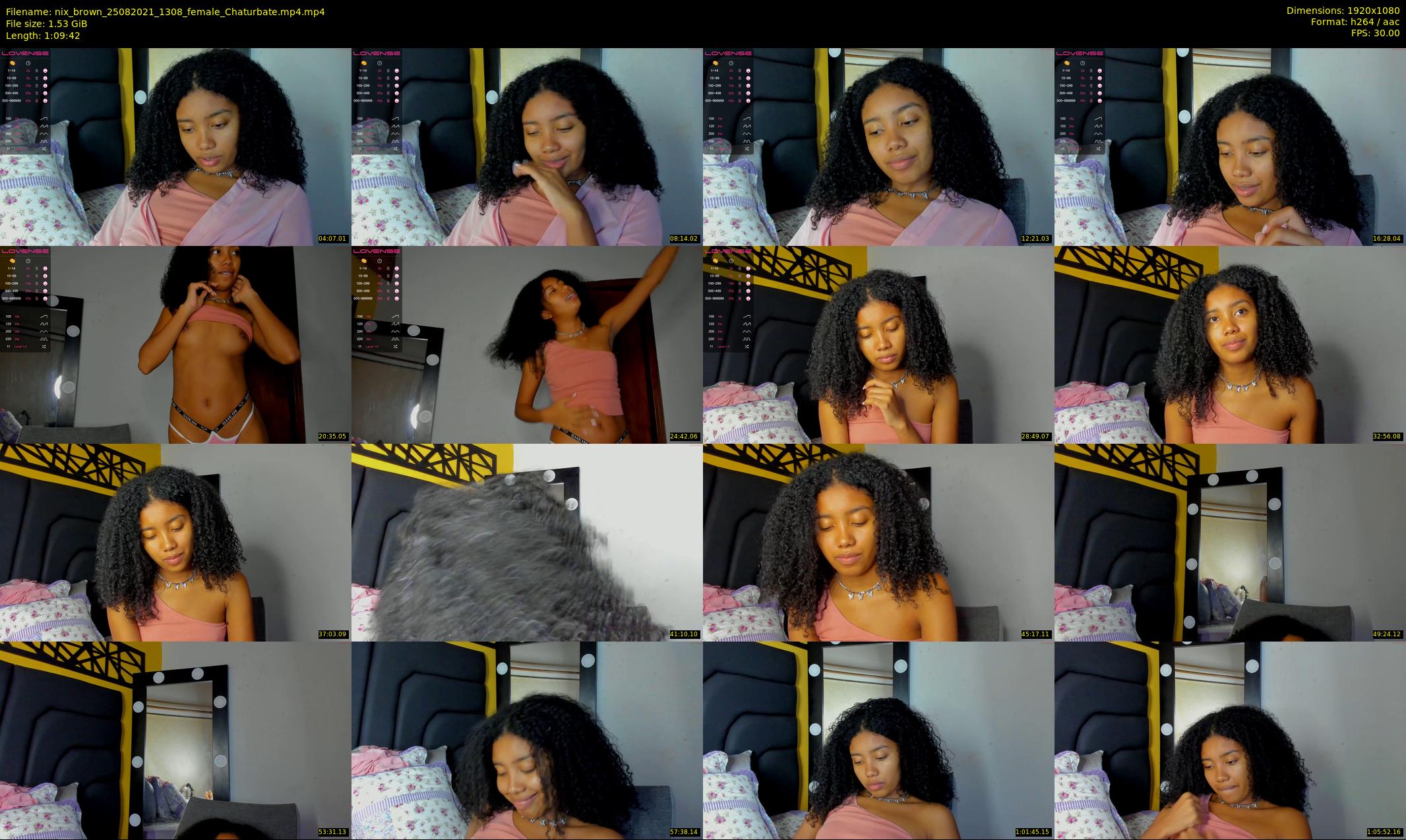 nix_brown — 70 minute Chaturbate female cam show recording, 1080p, Aug 25, 2021