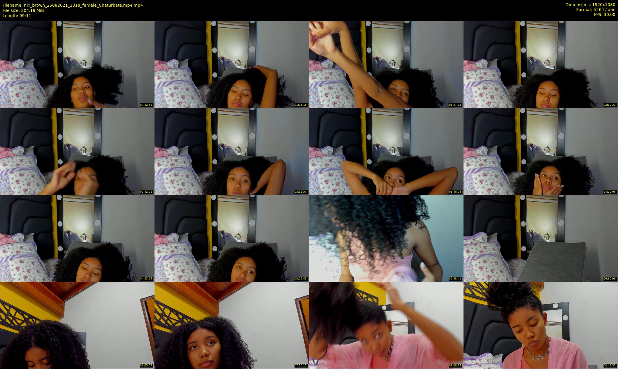 nix_brown — 10 minute Chaturbate female cam show recording, 1080p, Aug 25, 2021