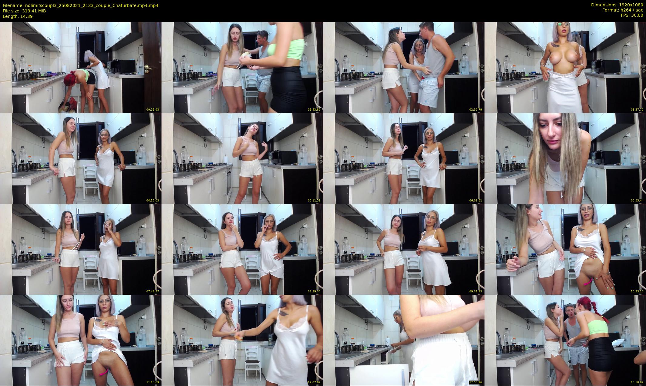 nolimitscoupl3 — 15 minute Chaturbate couple cam show recording, 1080p, Aug 25, 2021