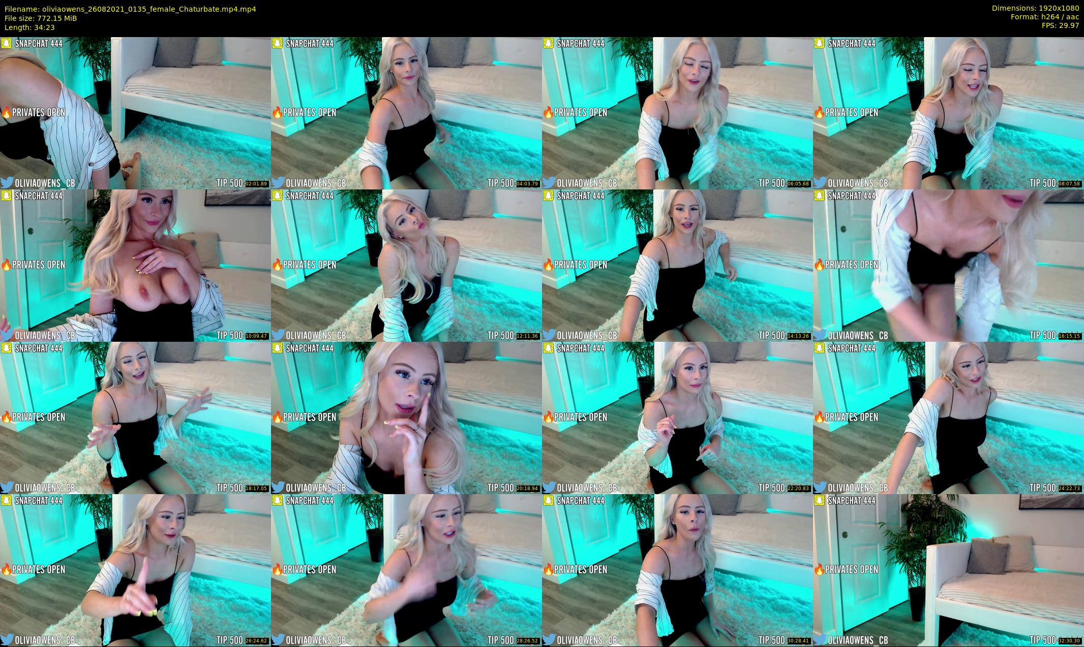 oliviaowens — 35 minute Chaturbate female cam show recording, 1080p, Aug 26, 2021