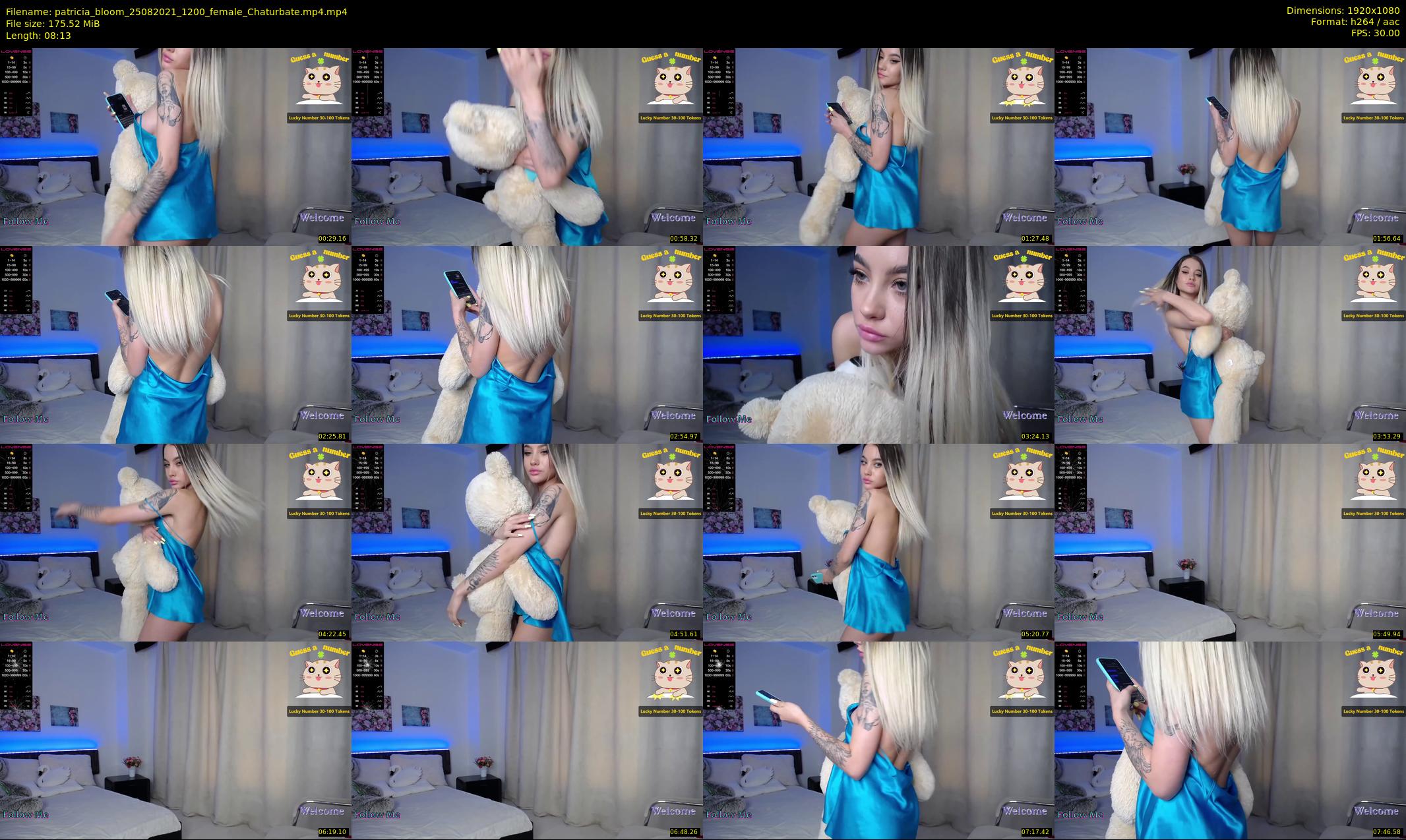patricia_bloom — 9 minute Chaturbate female cam show recording, 1080p, Aug 25, 2021