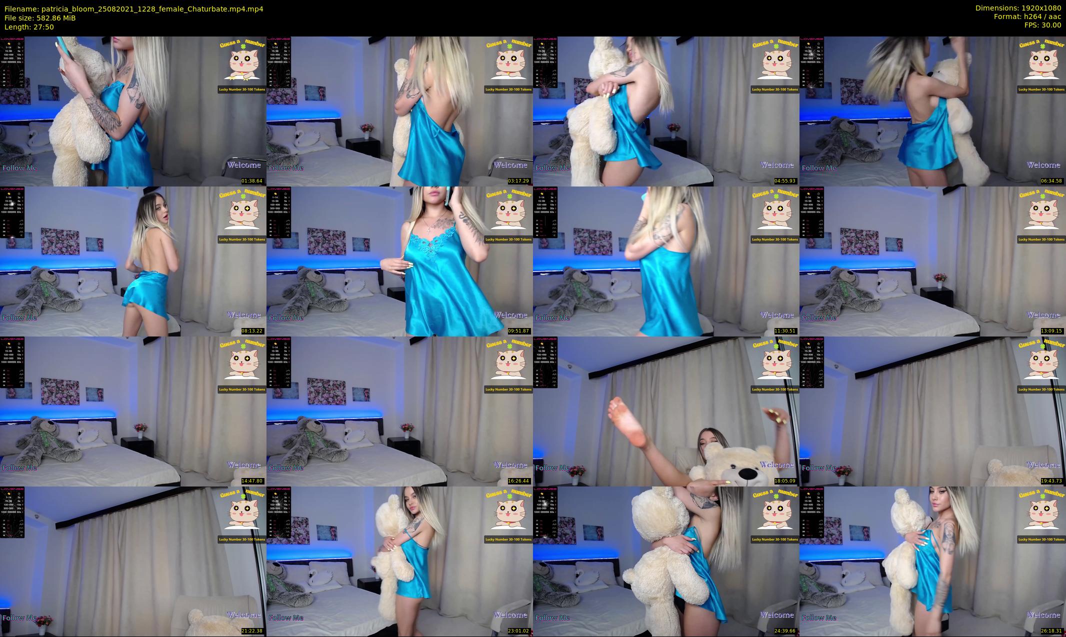 patricia_bloom — 28 minute Chaturbate female cam show recording, 1080p, Aug 25, 2021