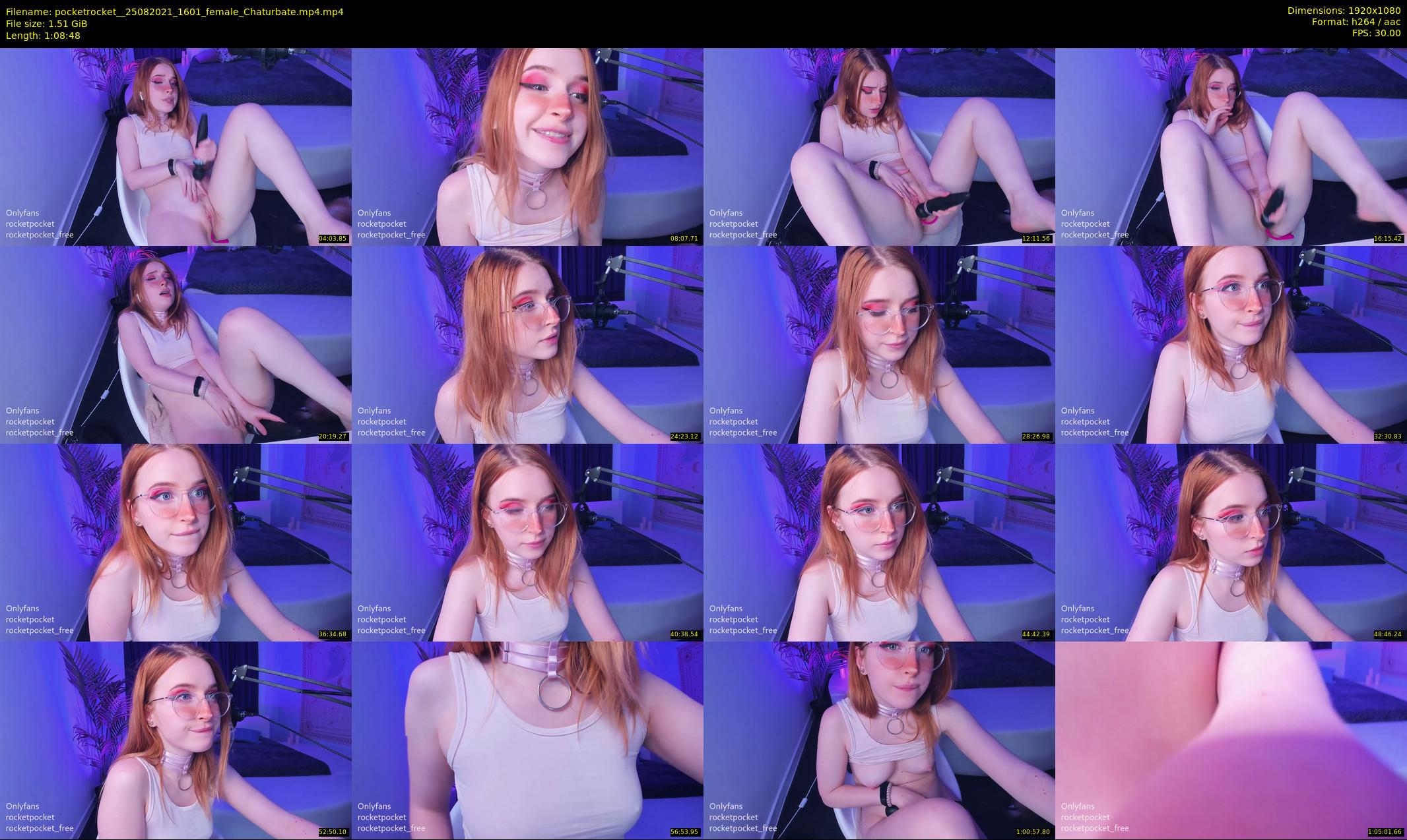 pocketrocket_ — 69 minute Chaturbate female cam show recording, 1080p, Aug 25, 2021