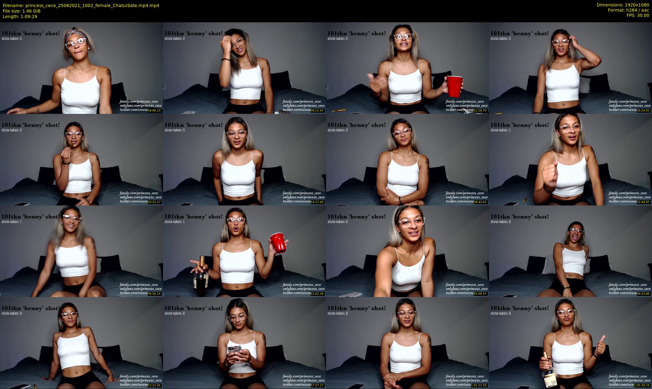 princess_cece — 70 minute Chaturbate female cam show recording, 1080p, Aug 25, 2021