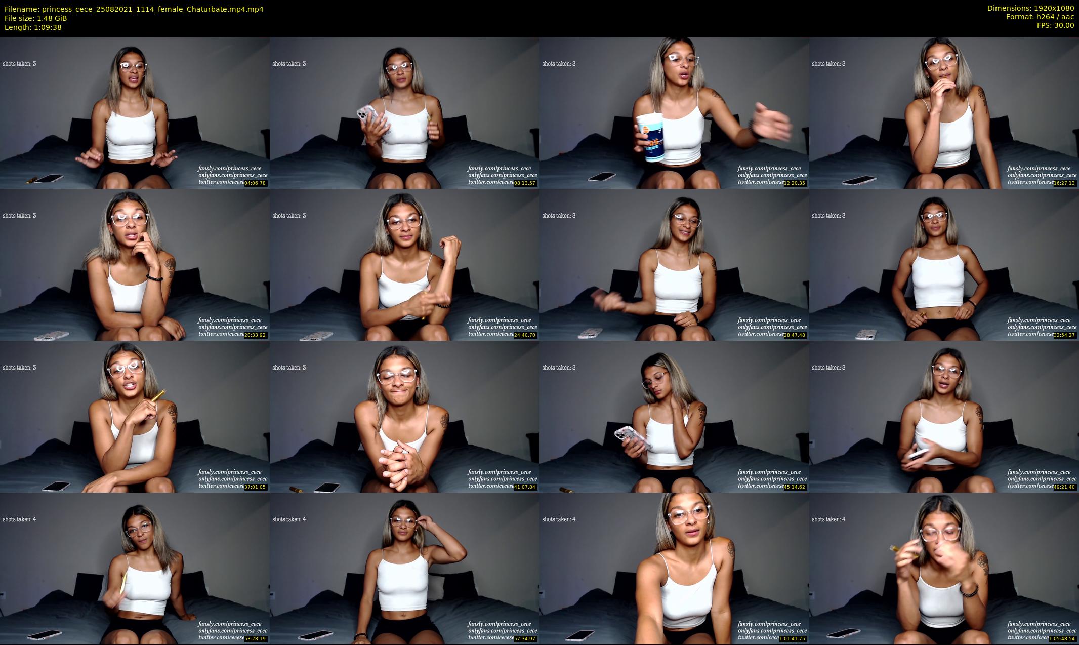 princess_cece — 70 minute Chaturbate female cam show recording, 1080p, Aug 25, 2021