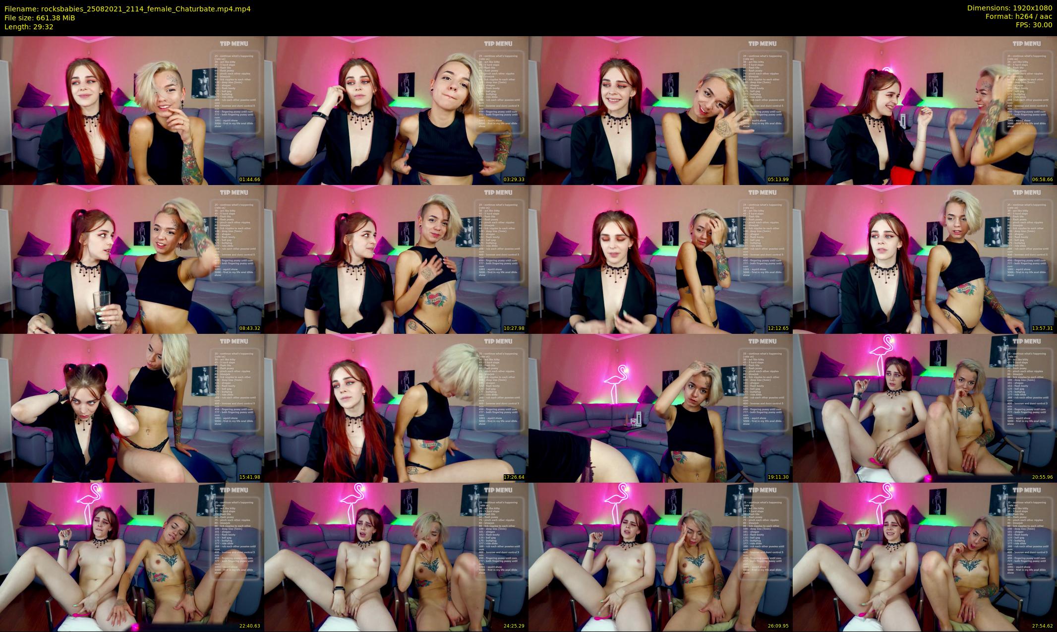 rocksbabies — 30 minute Chaturbate female cam show recording, 1080p, Aug 25, 2021