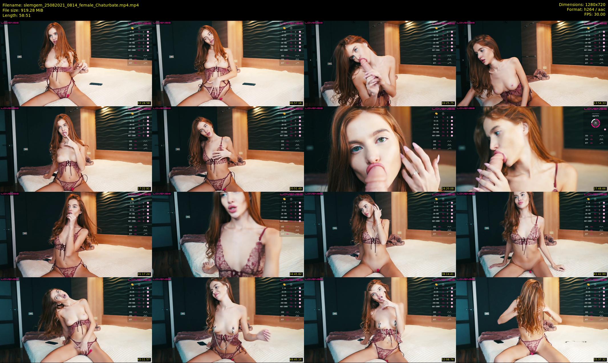 slemgem — 59 minute Chaturbate couple cam show recording, 720p, Aug 25, 2021
