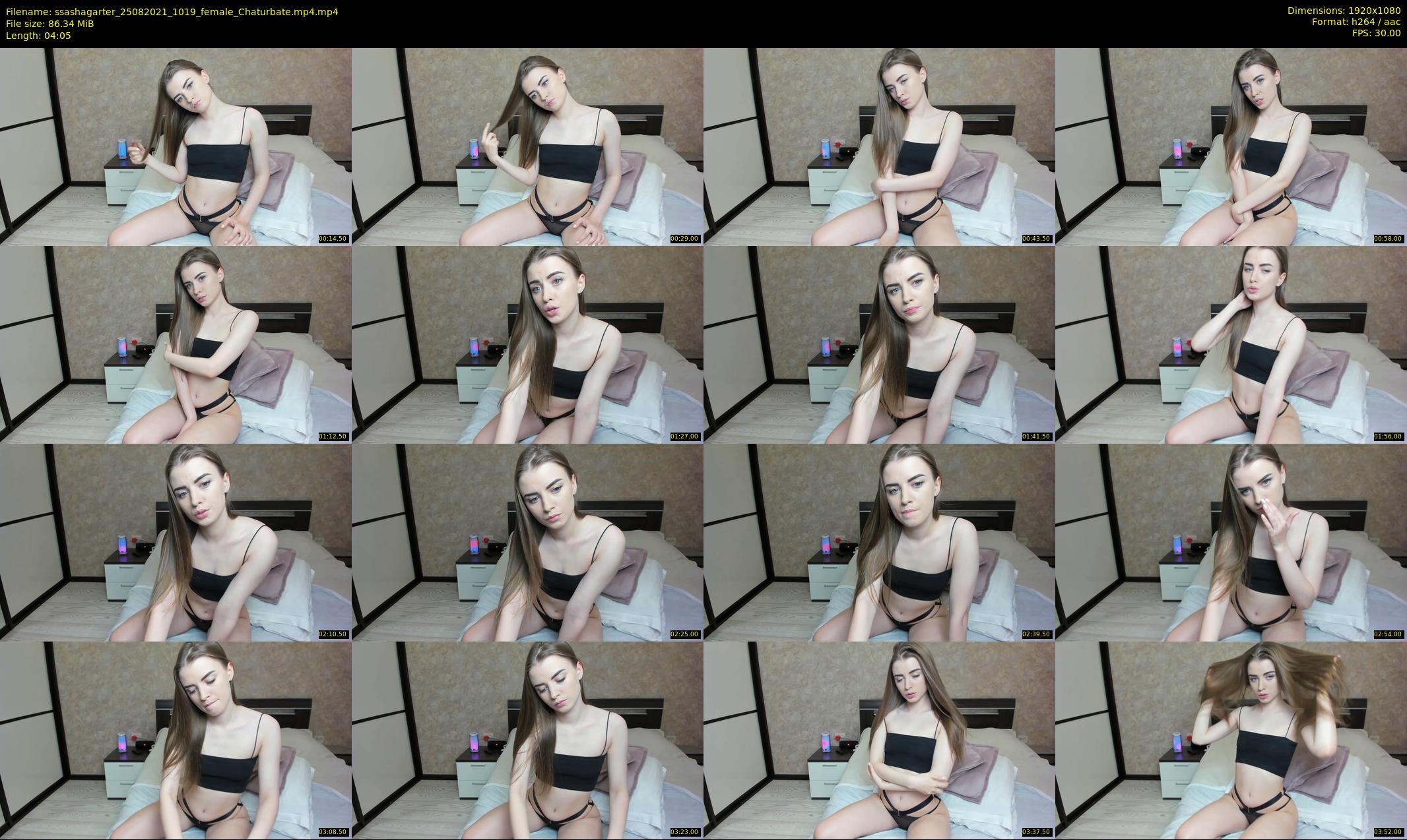 ssashagarter — 5 minute Chaturbate female cam show recording, 1080p, Aug 25, 2021