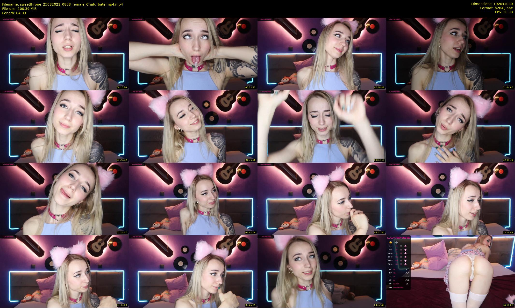 sweetthrone — 5 minute Chaturbate couple cam show recording, 1080p, Aug 25, 2021