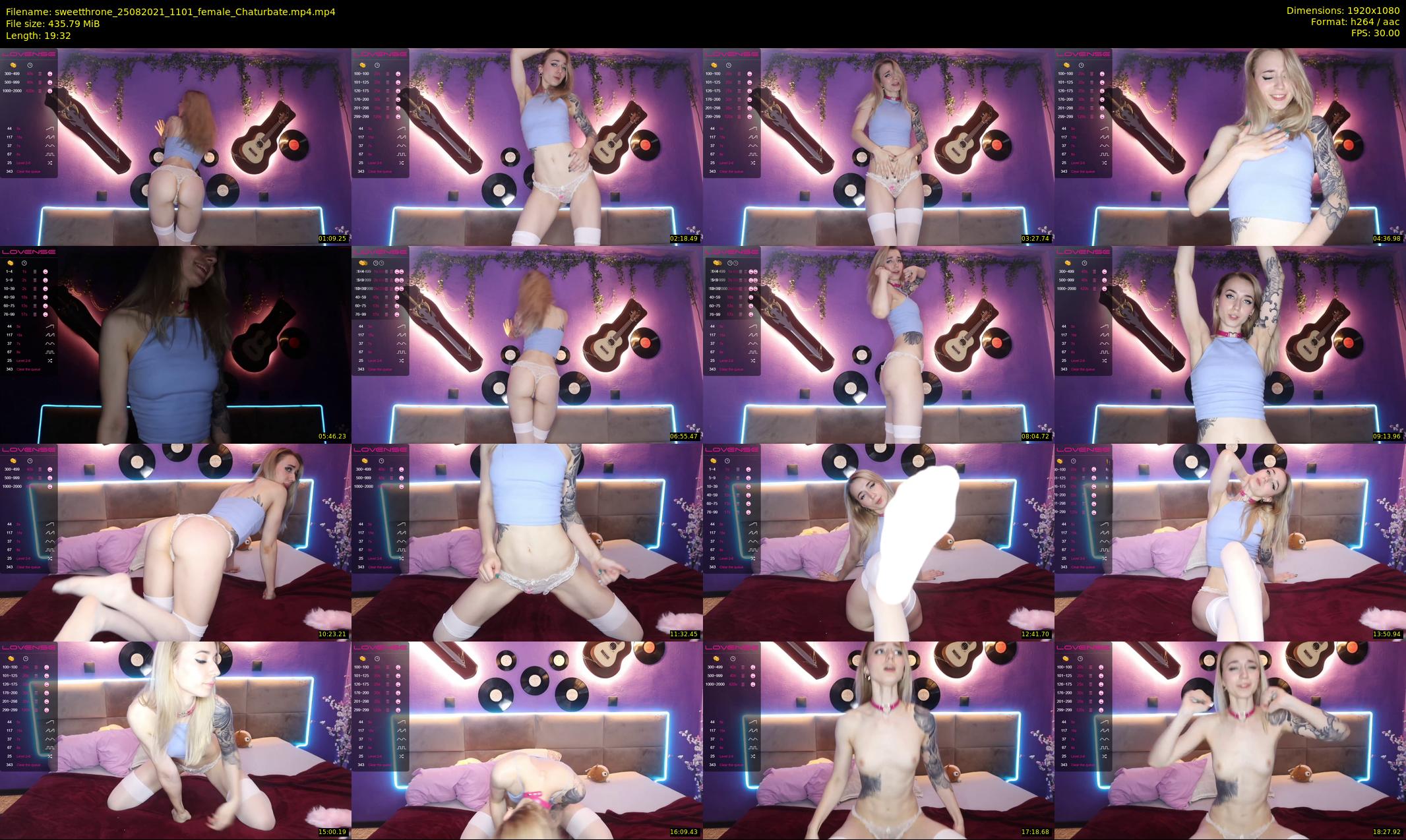 sweetthrone — 20 minute Chaturbate couple cam show recording, 1080p, Aug 25, 2021