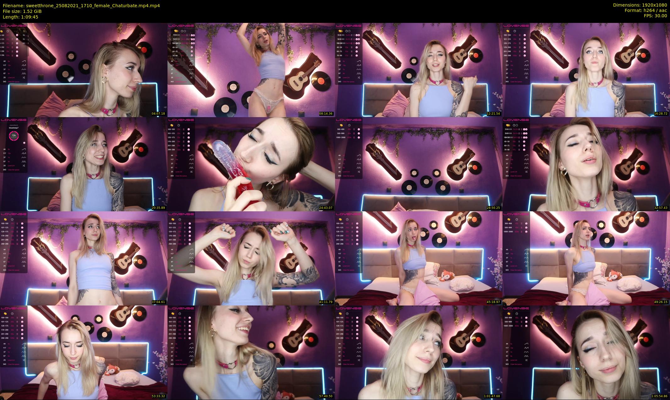 sweetthrone — 70 minute Chaturbate couple cam show recording, 1080p, Aug 25, 2021