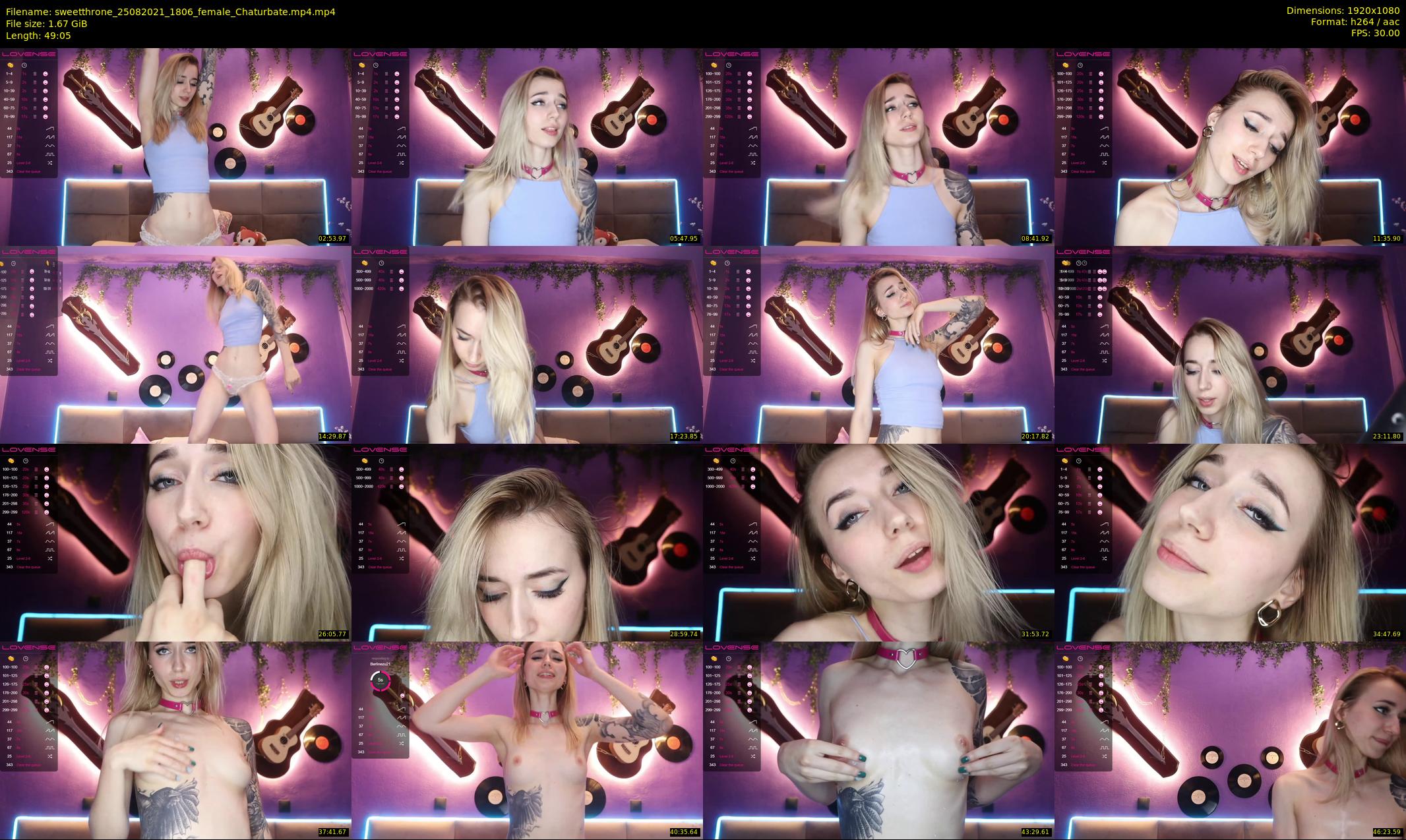sweetthrone — 50 minute Chaturbate couple cam show recording, 1080p, Aug 25, 2021