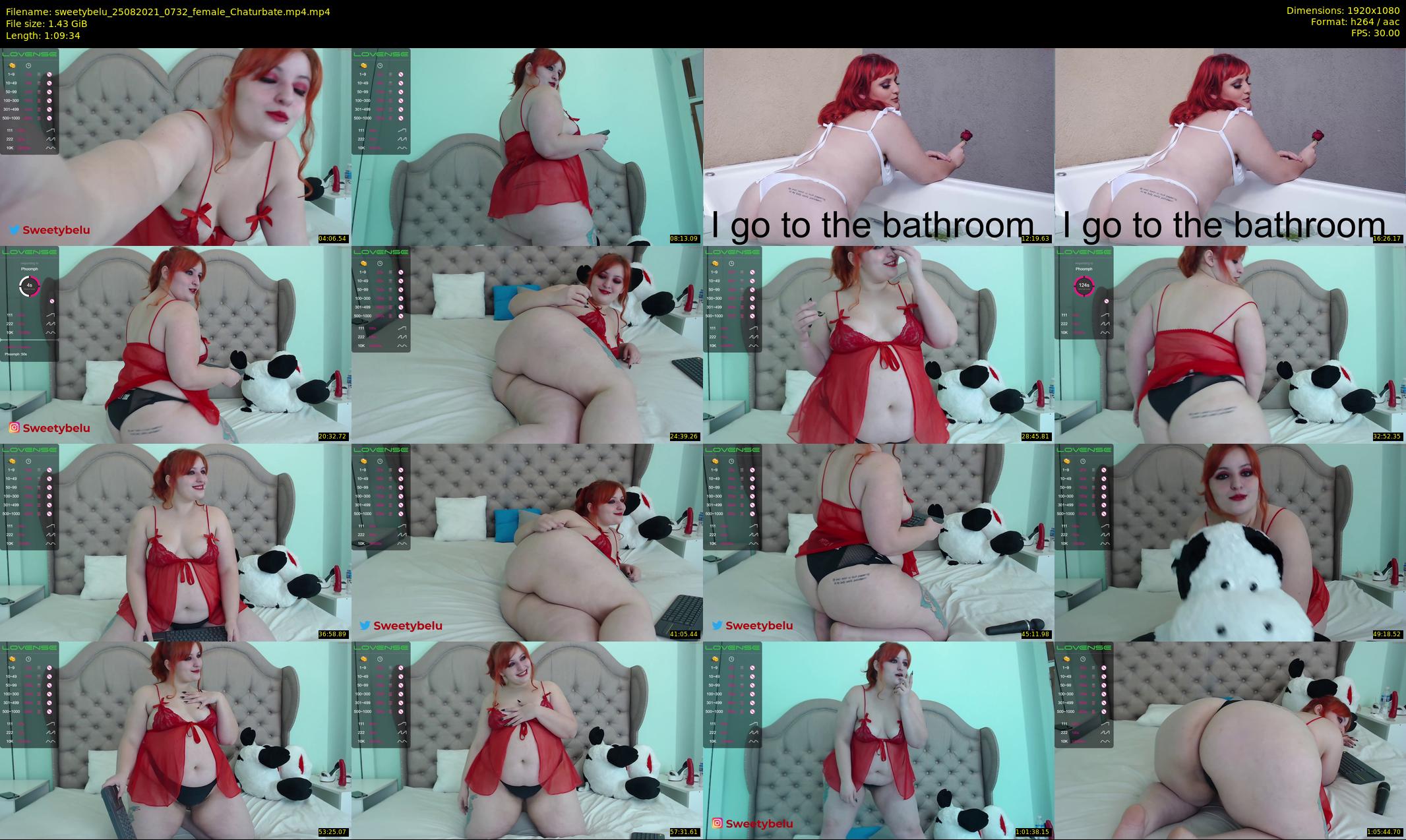 sweetybelu — 70 minute Chaturbate female cam show recording, 1080p, Aug 25, 2021