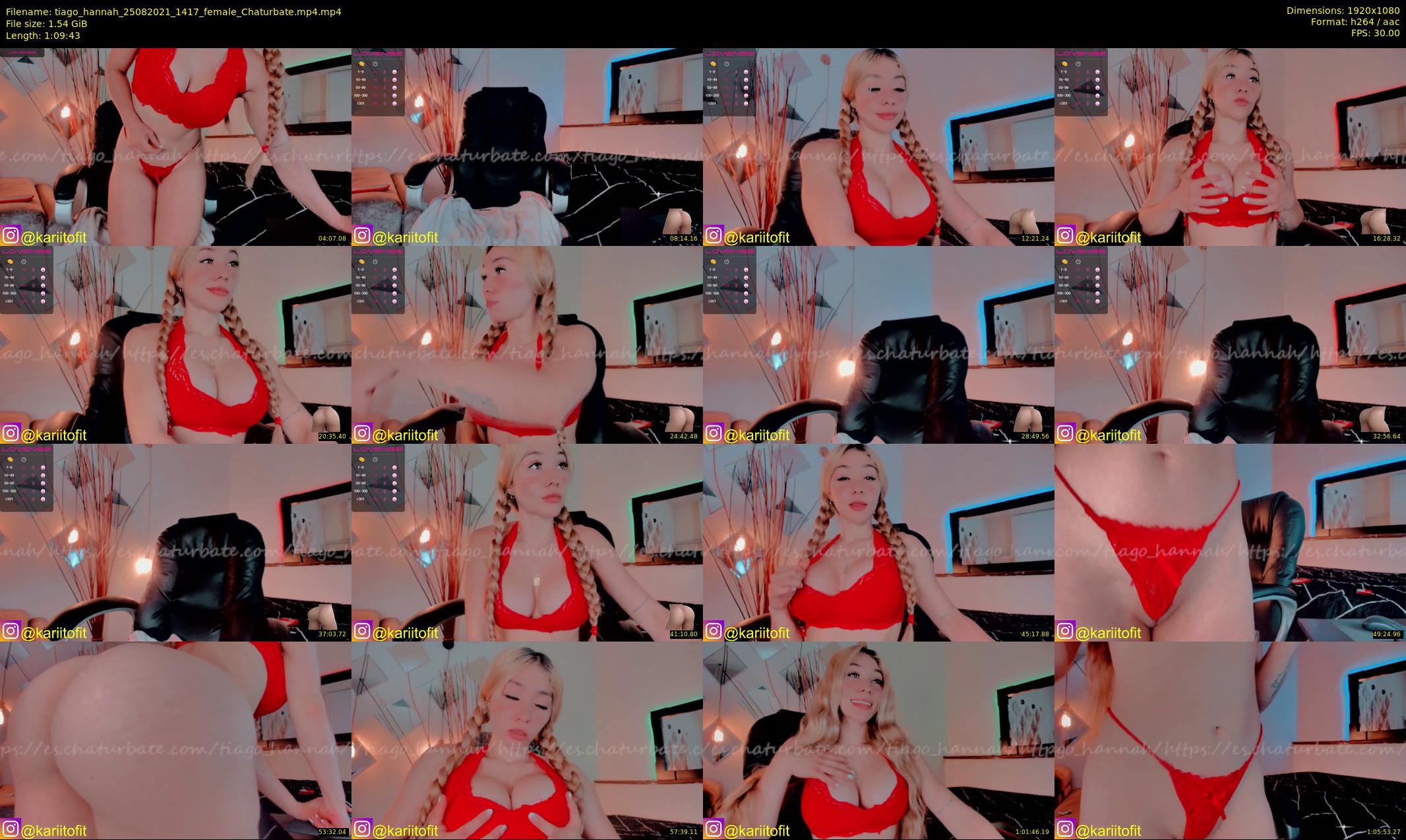 tiago_hannah — 70 minute Chaturbate couple cam show recording, 1080p, Aug 25, 2021