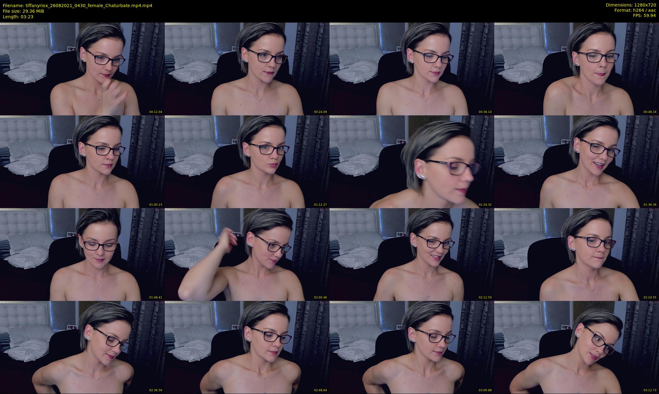 tiffanyriox — 4 minute Chaturbate female cam show recording, 720p, Aug 26, 2021