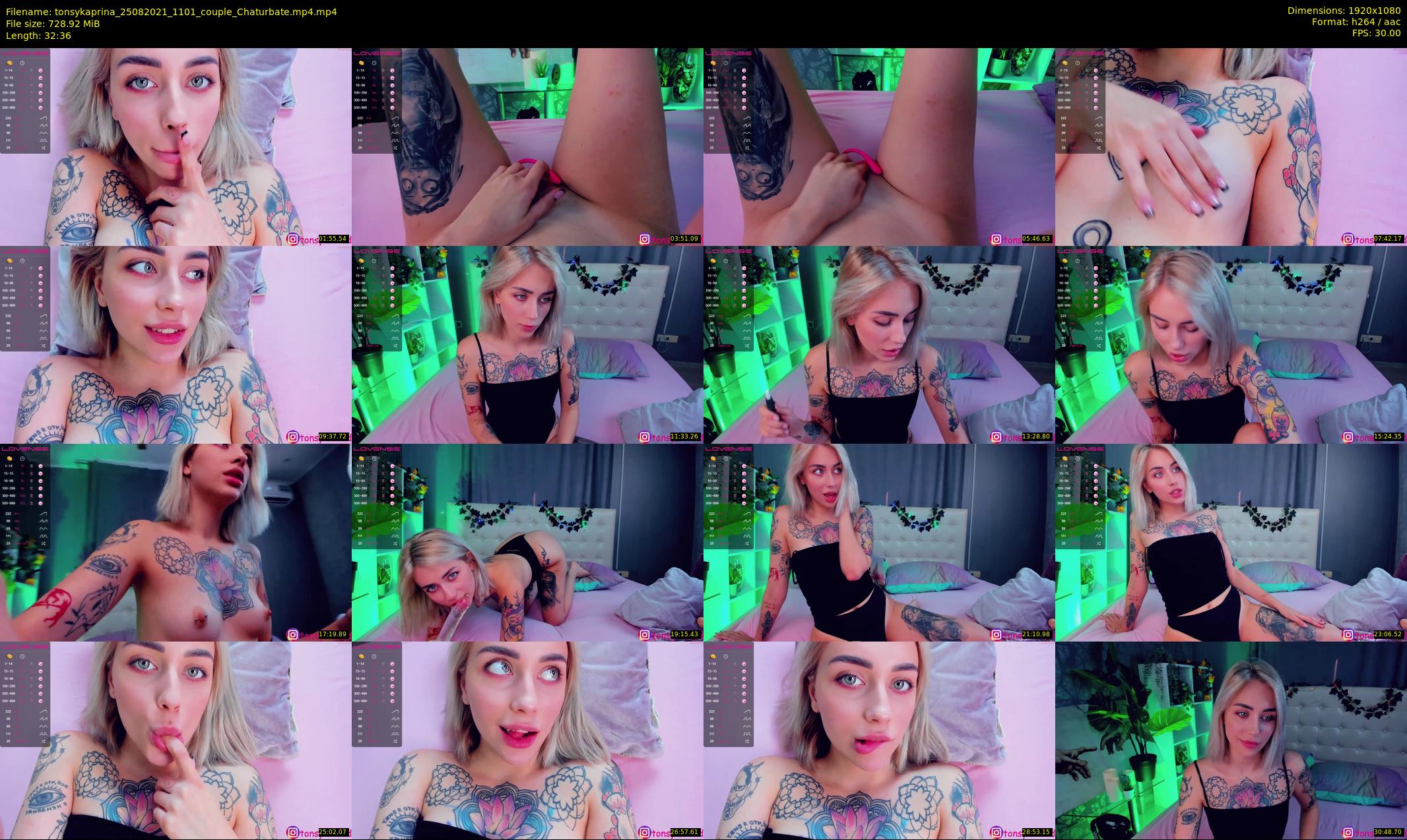 tonsykaprina — 33 minute Chaturbate couple cam show recording, 1080p, Aug 25, 2021