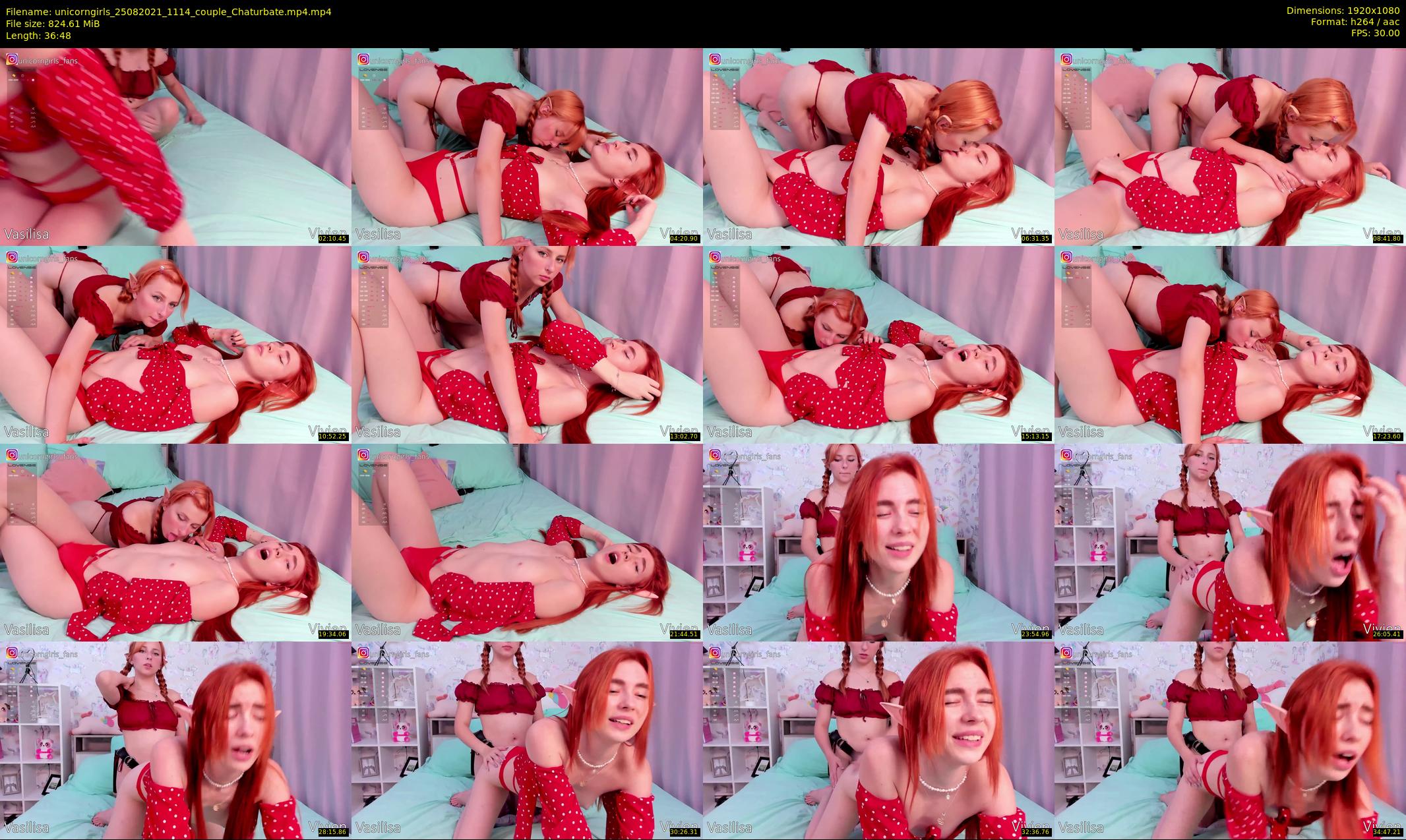unicorngirls — 37 minute Chaturbate couple cam show recording, 1080p, Aug 25, 2021