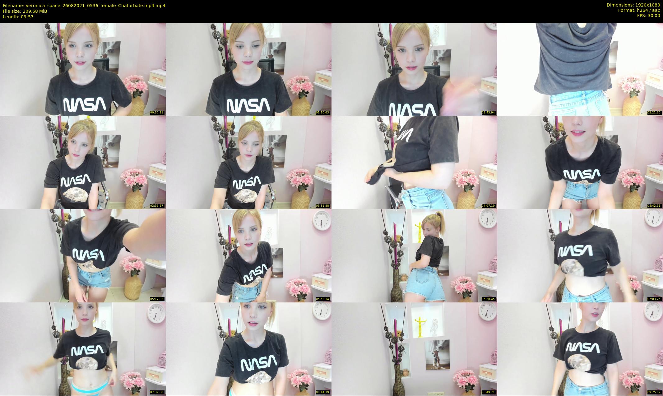 veronica_space — 10 minute Chaturbate female cam show recording, 1080p, Aug 26, 2021