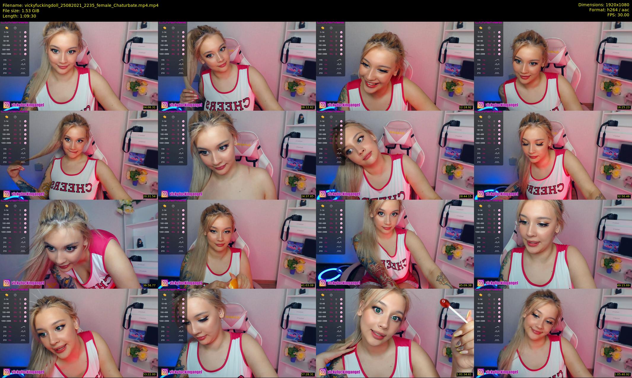 vickyfuckingdoll — 70 minute Chaturbate female cam show recording, 1080p, Aug 25, 2021