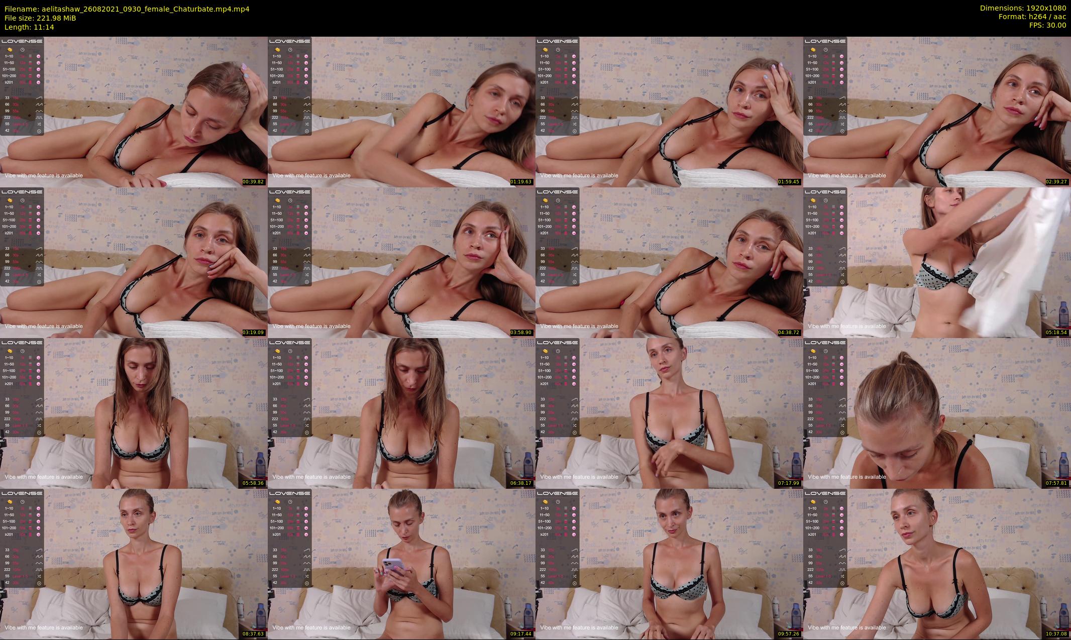 aelitashaw — 12 minute Chaturbate female cam show recording, 1080p, Aug 26, 2021