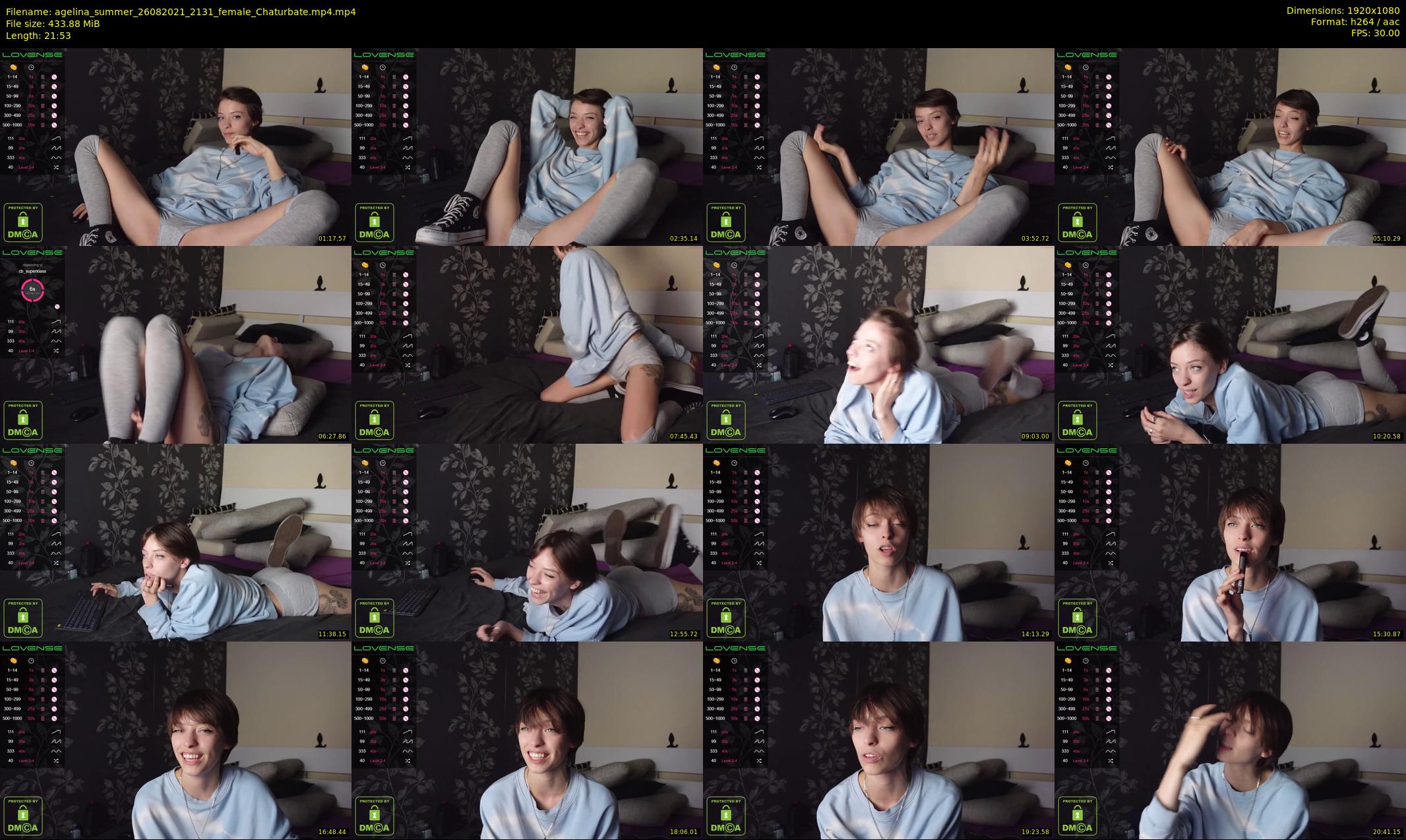 agelina_summer — 22 minute Chaturbate female cam show recording, 1080p, Aug 26, 2021