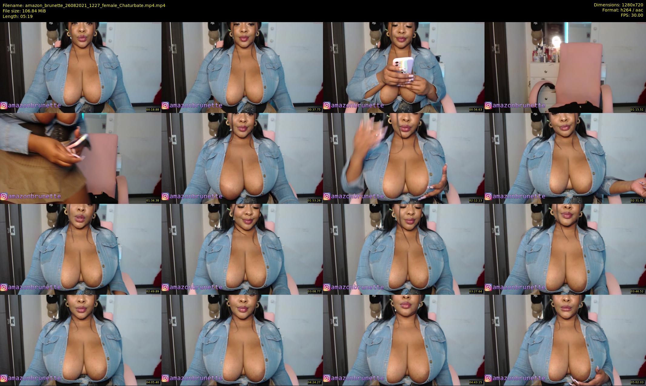 amazon_brunette — 6 minute Chaturbate female cam show recording, 720p, Aug 26, 2021
