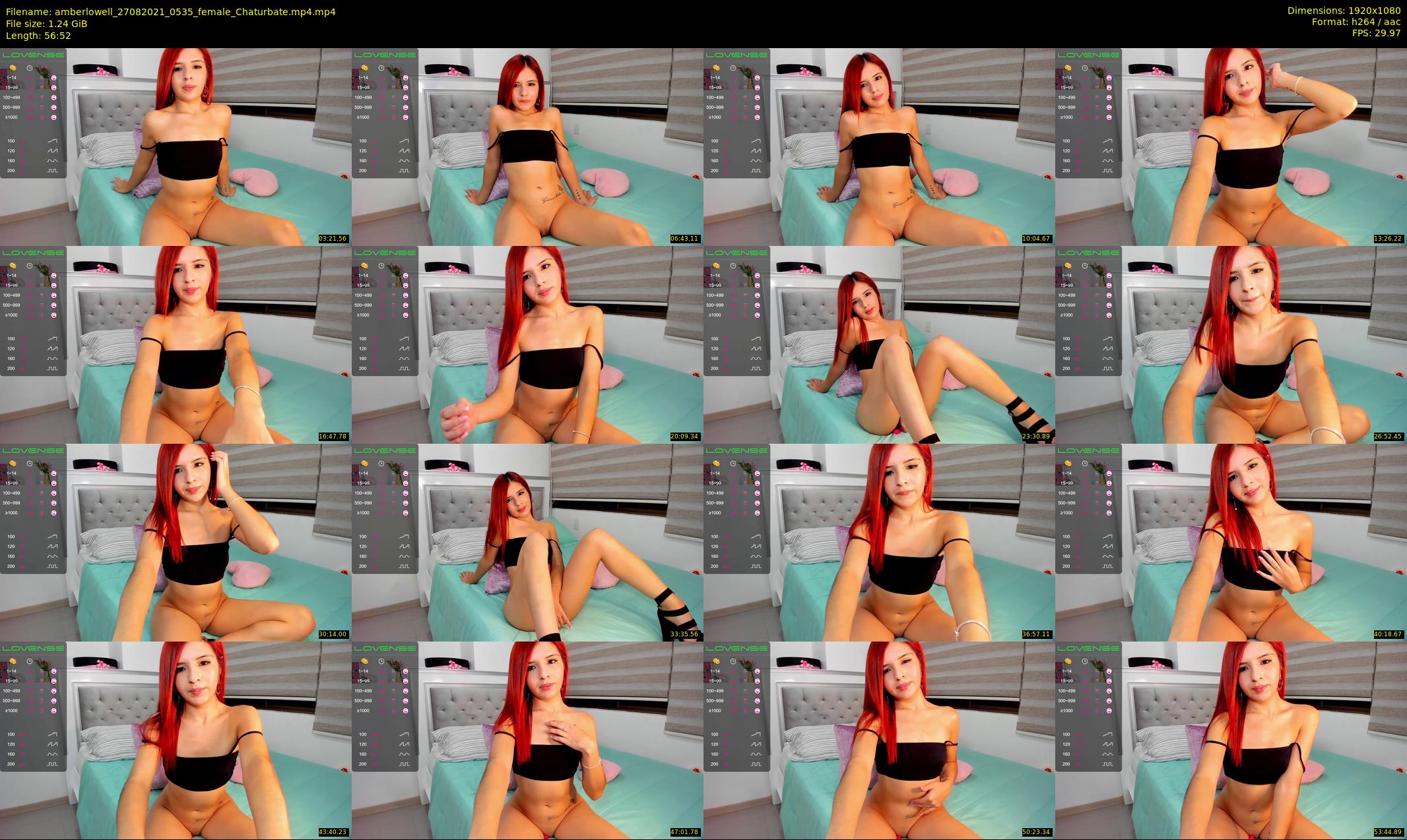 amberlowell — 57 minute Chaturbate female cam show recording, 1080p, Aug 27, 2021