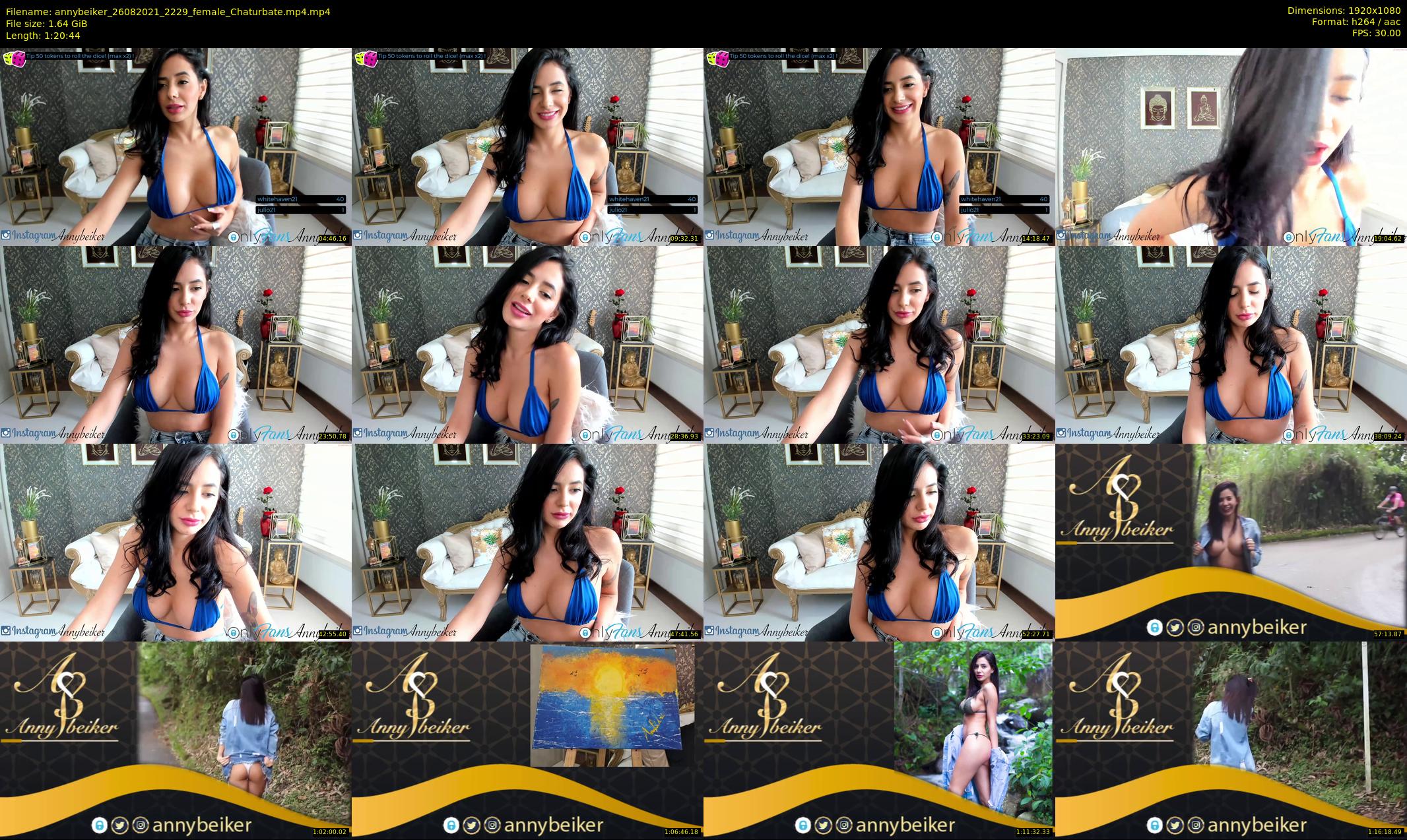 annybeiker — 81 minute Chaturbate female cam show recording, 1080p, Aug 26, 2021