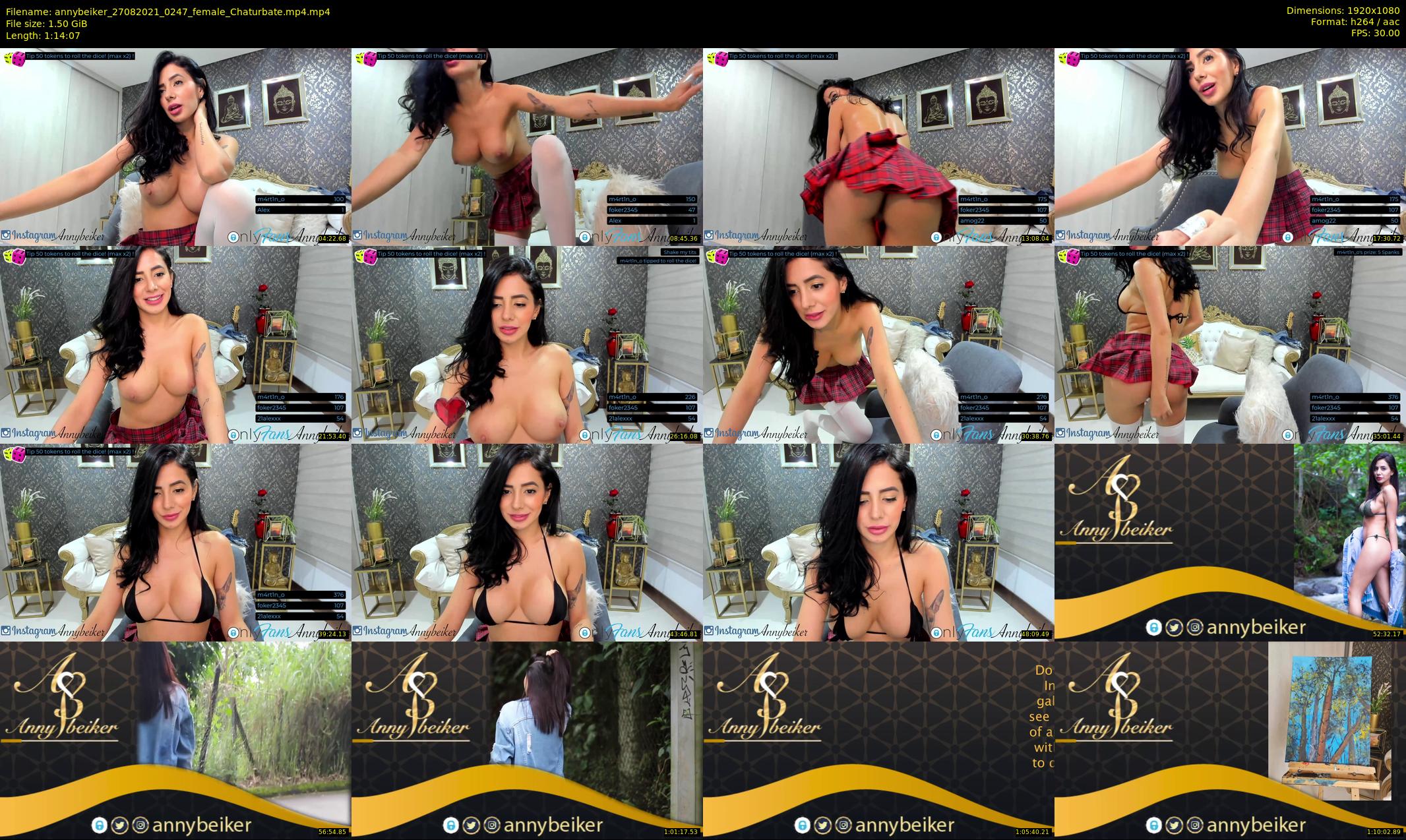 annybeiker — 75 minute Chaturbate female cam show recording, 1080p, Aug 27, 2021
