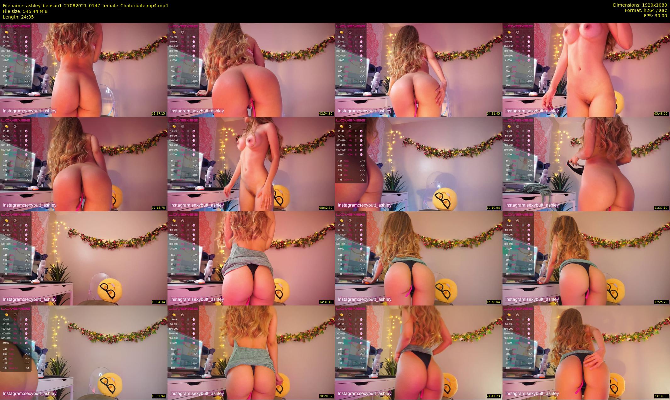 ashley_benson1 — 25 minute Chaturbate female cam show recording, 1080p, Aug 27, 2021