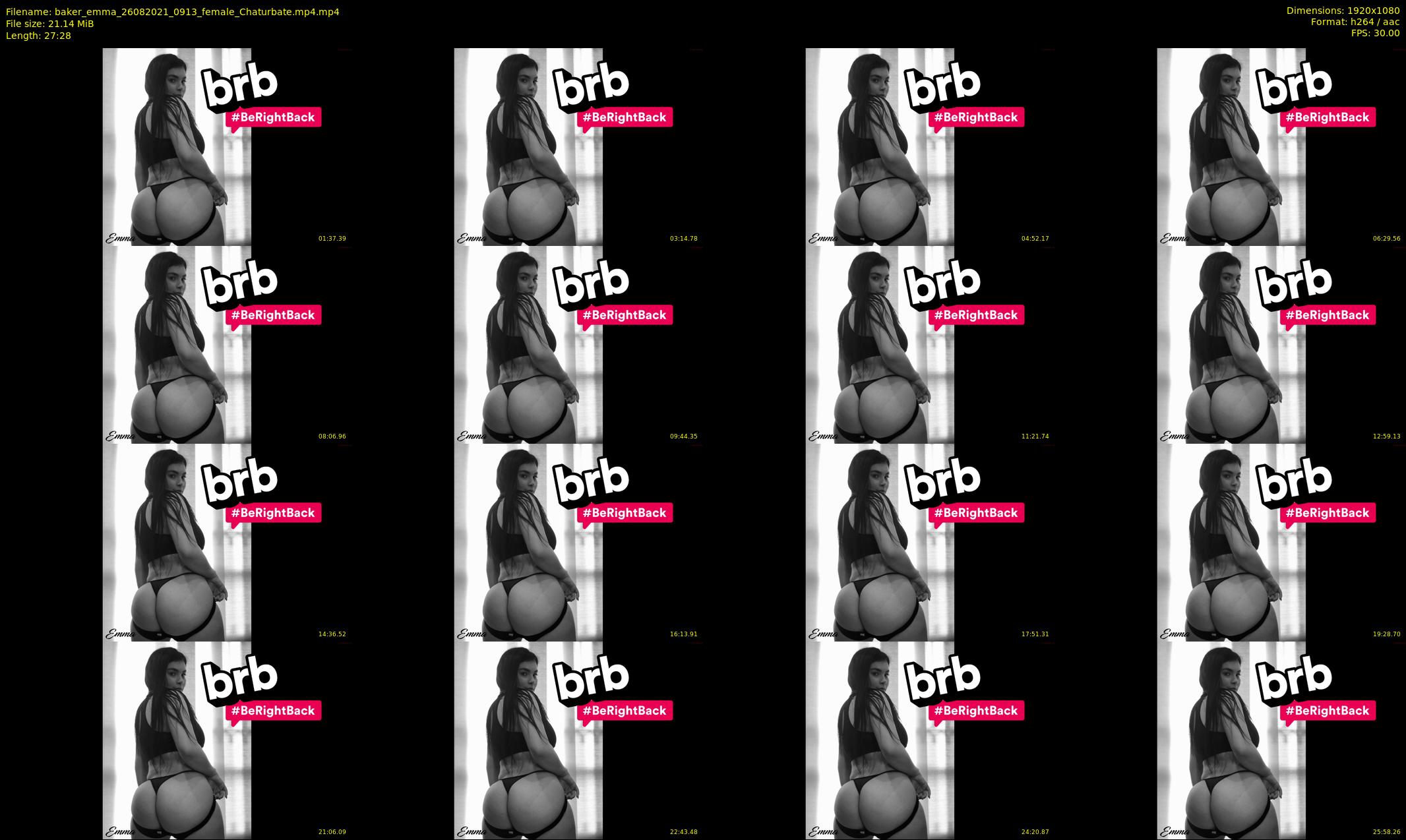 baker_emma — 28 minute Chaturbate female cam show recording, 1080p, Aug 26, 2021