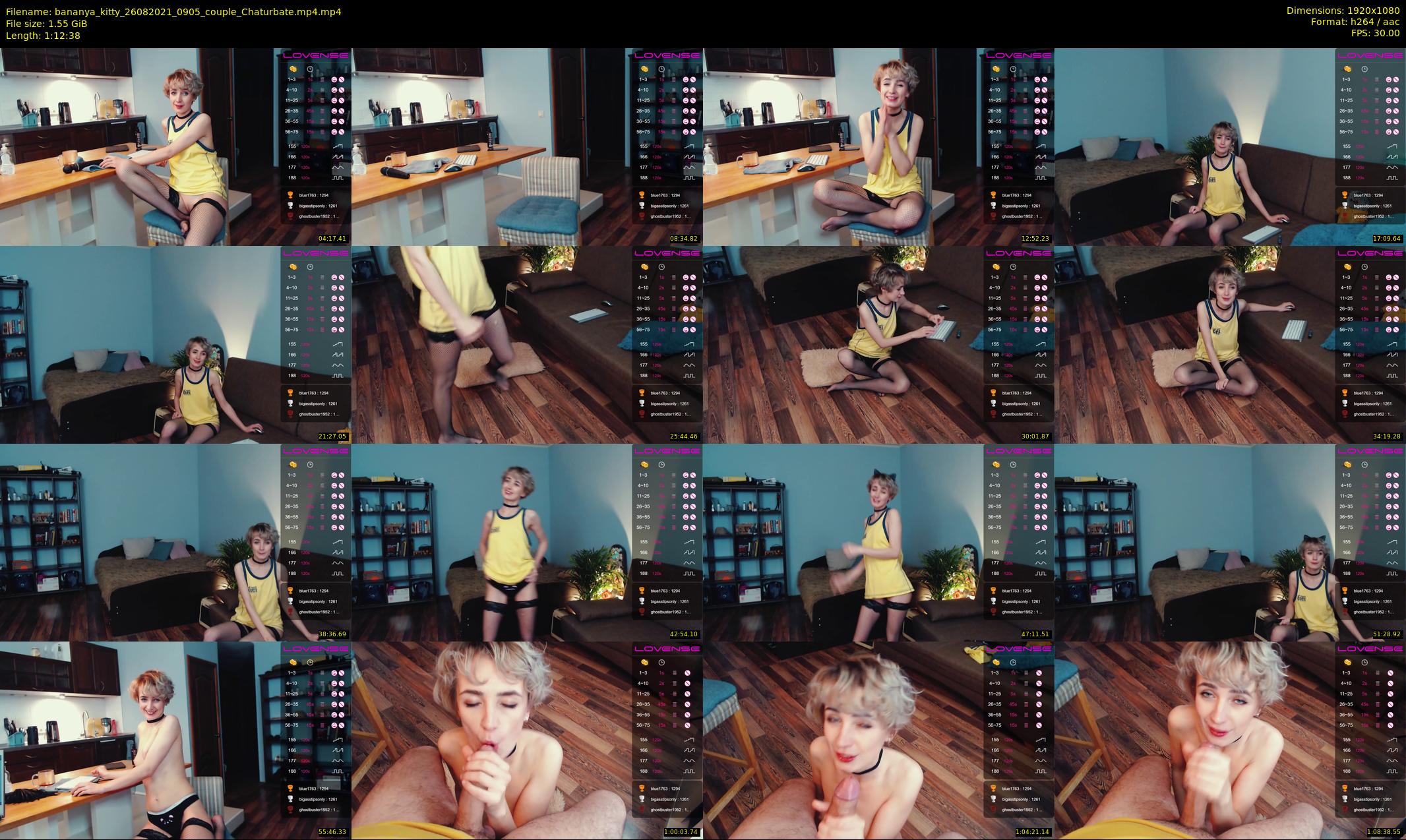 bananya_kitty — 73 minute Chaturbate couple cam show recording, 1080p, Aug 26, 2021