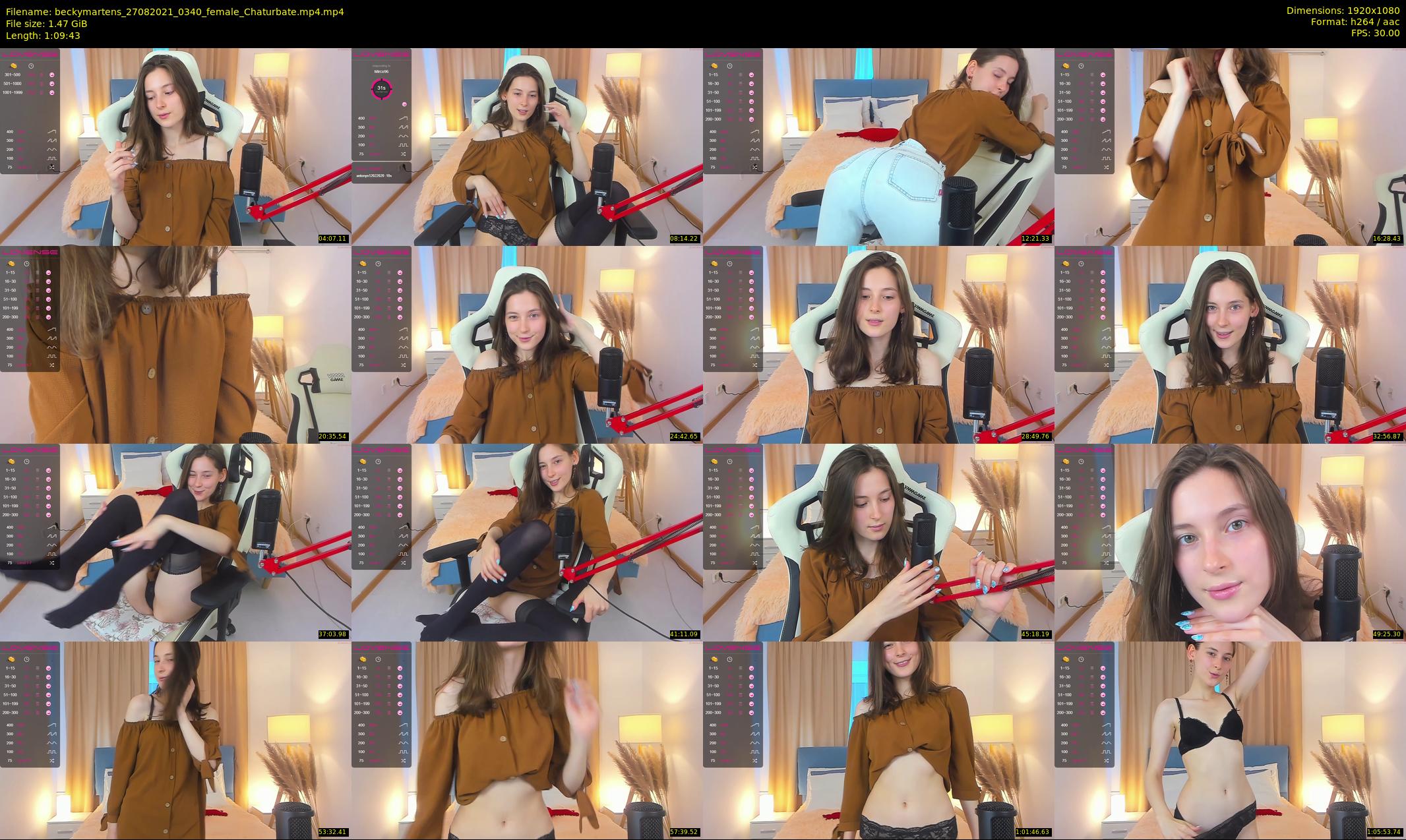 beckymartens — 70 minute Chaturbate female cam show recording, 1080p, Aug 27, 2021