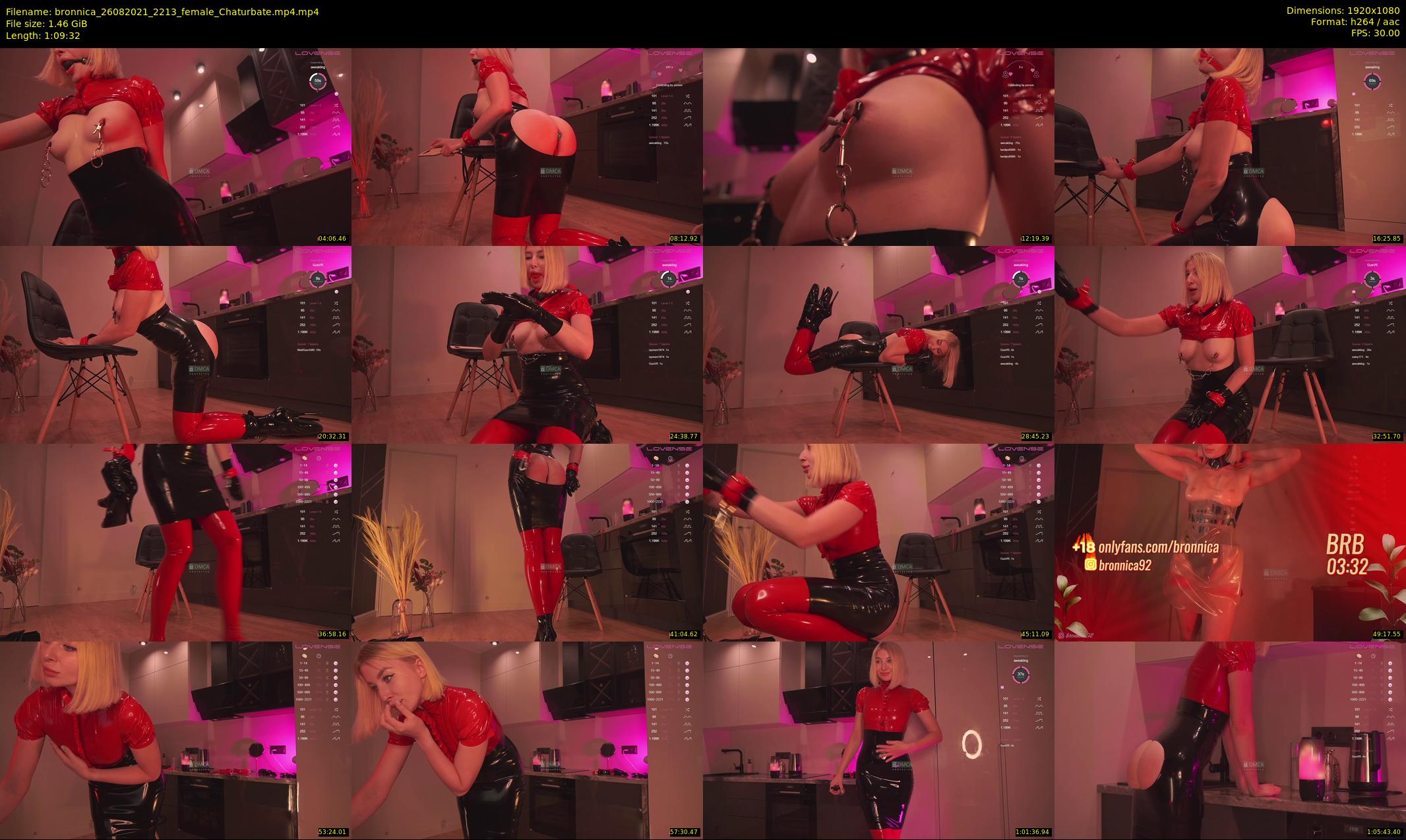 bronnica — 70 minute Chaturbate female cam show recording, 1080p, Aug 26, 2021