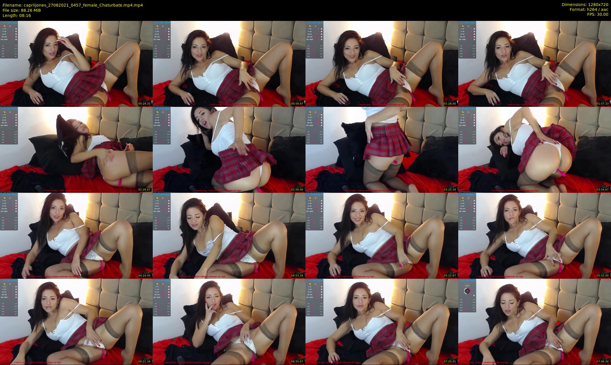 capriijones — 9 minute Chaturbate female cam show recording, 720p, Aug 27, 2021
