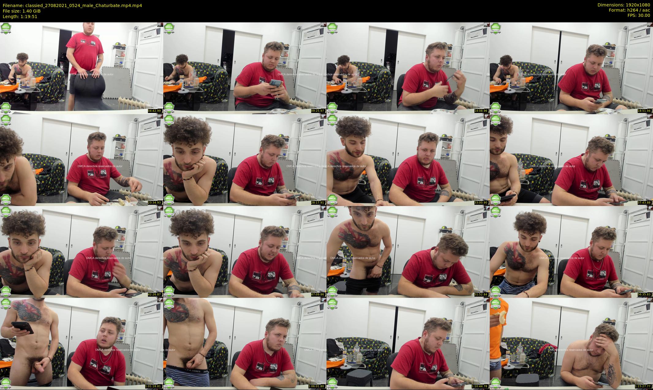 classied — 80 minute Chaturbate male cam show recording, 1080p, Aug 27, 2021