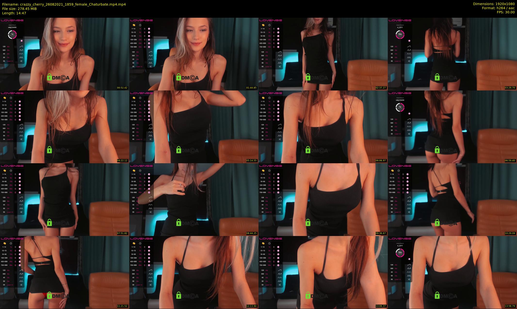 crazzy_cherry — 15 minute Chaturbate female cam show recording, 1080p, Aug 26, 2021