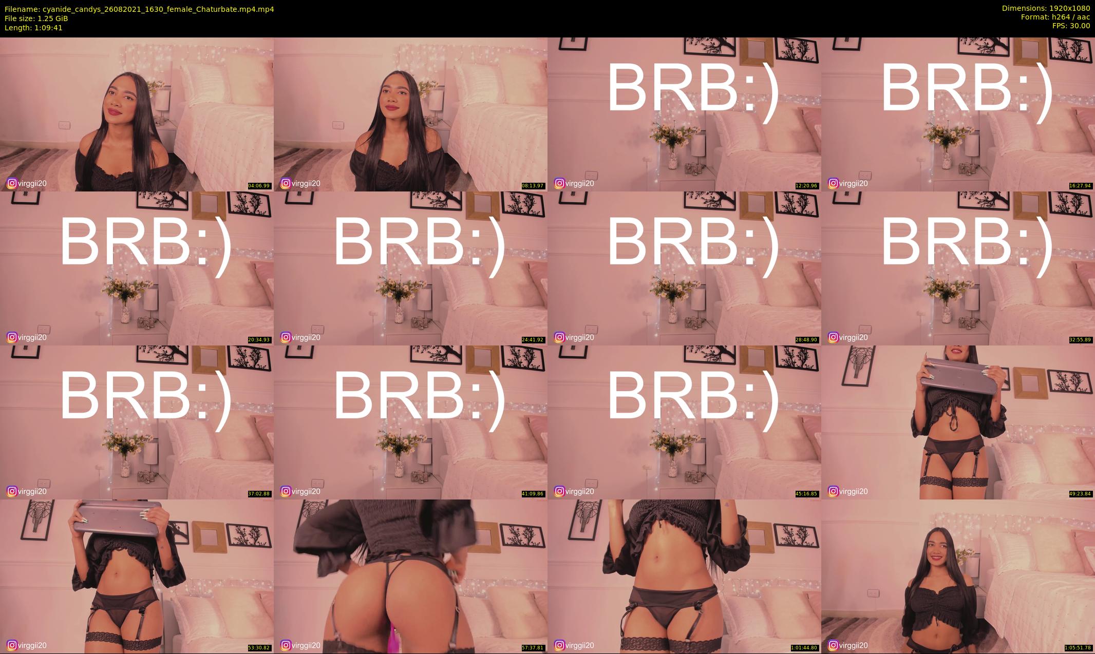 cyanide_candys — 70 minute Chaturbate female cam show recording, 1080p, Aug 26, 2021