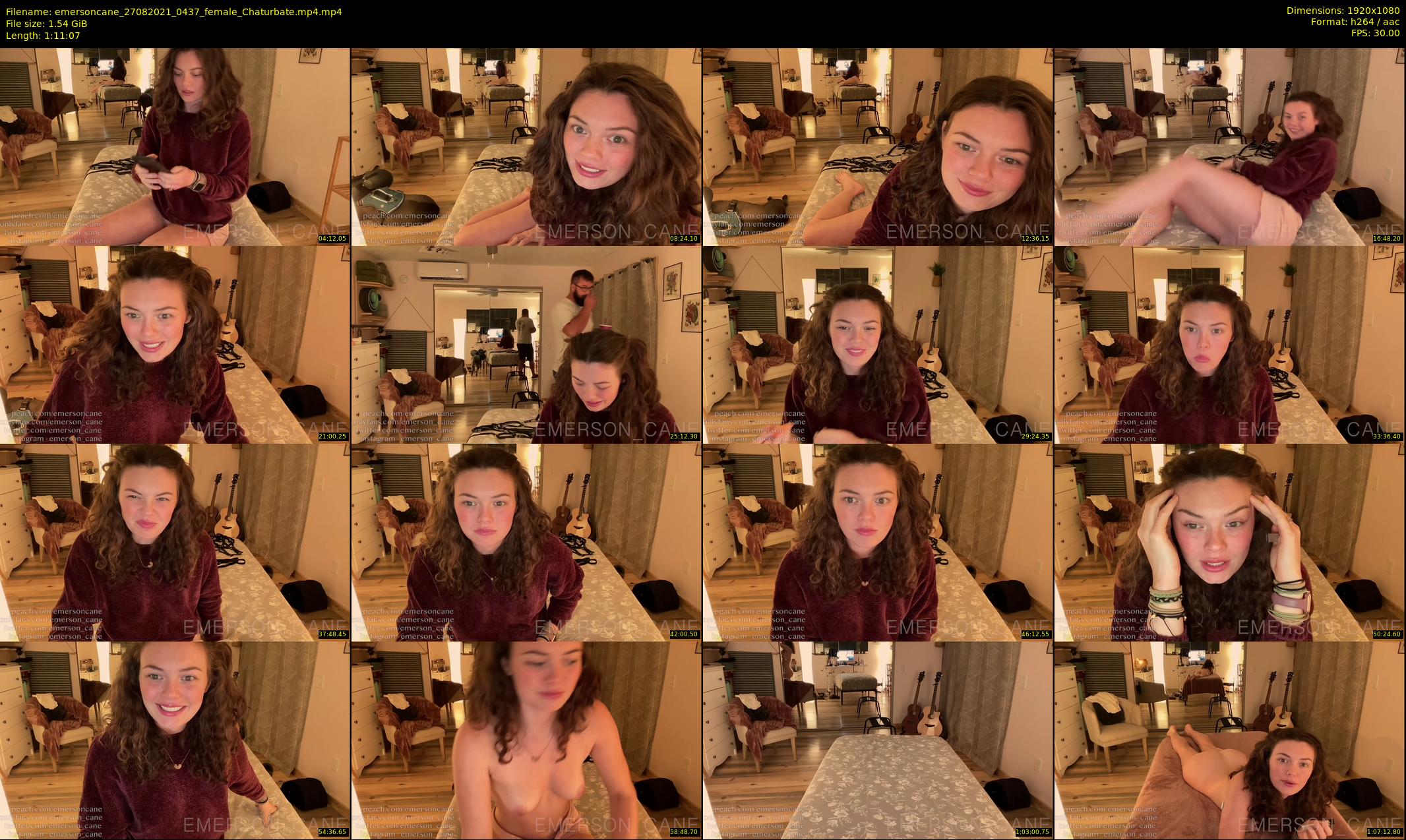 emersoncane — 72 minute Chaturbate female cam show recording, 1080p, Aug 27, 2021
