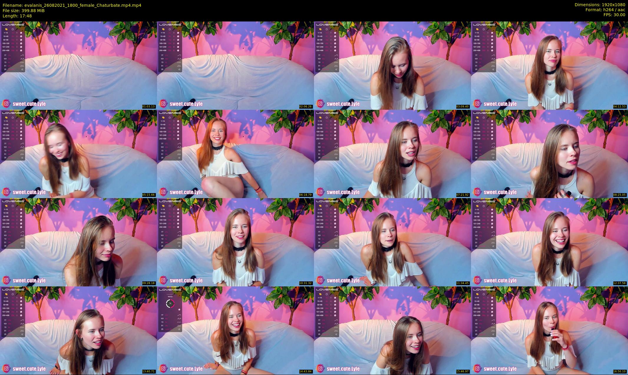 evalanis — 18 minute Chaturbate couple cam show recording, 1080p, Aug 26, 2021