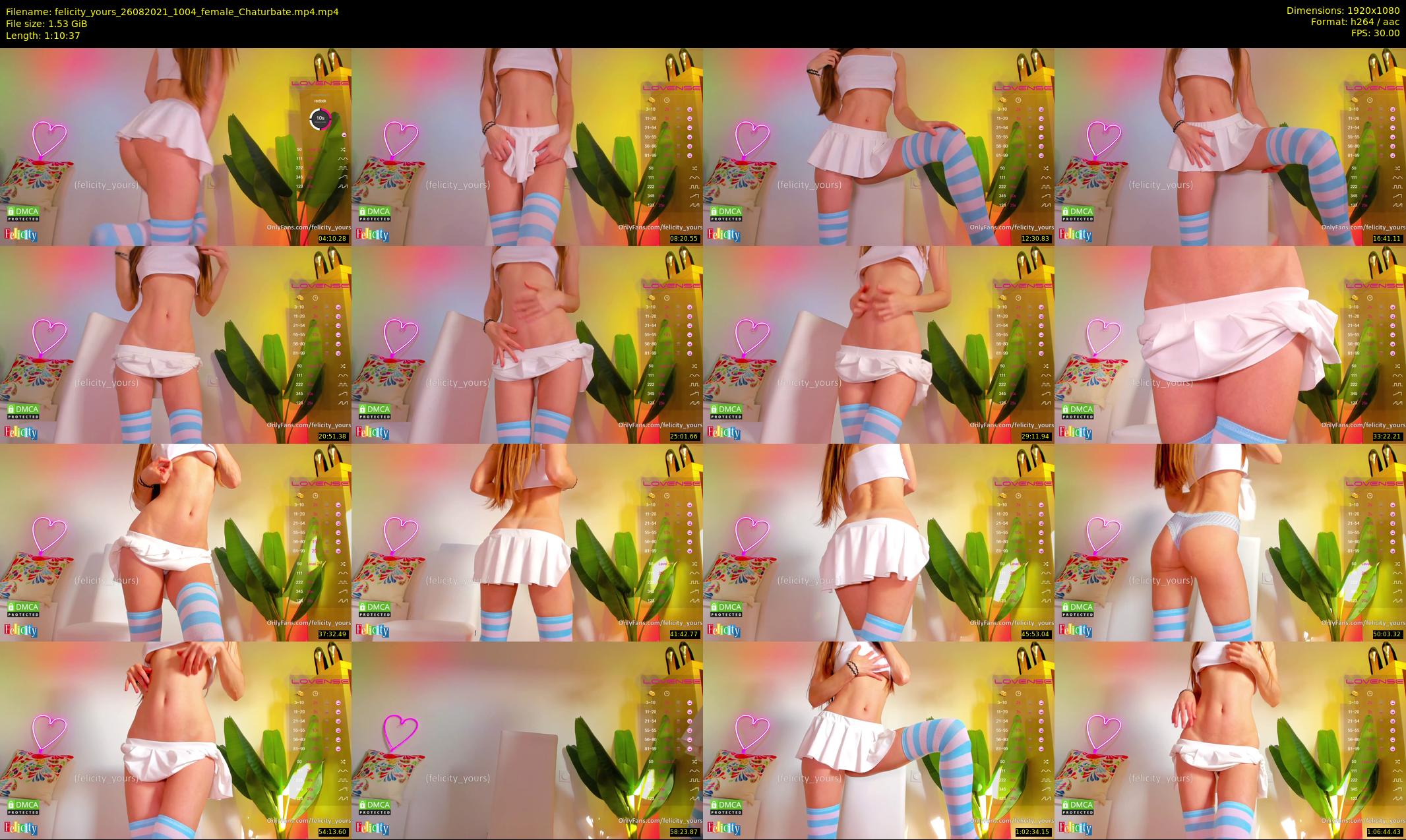 felicity_yours — 71 minute Chaturbate female cam show recording, 1080p, Aug 26, 2021