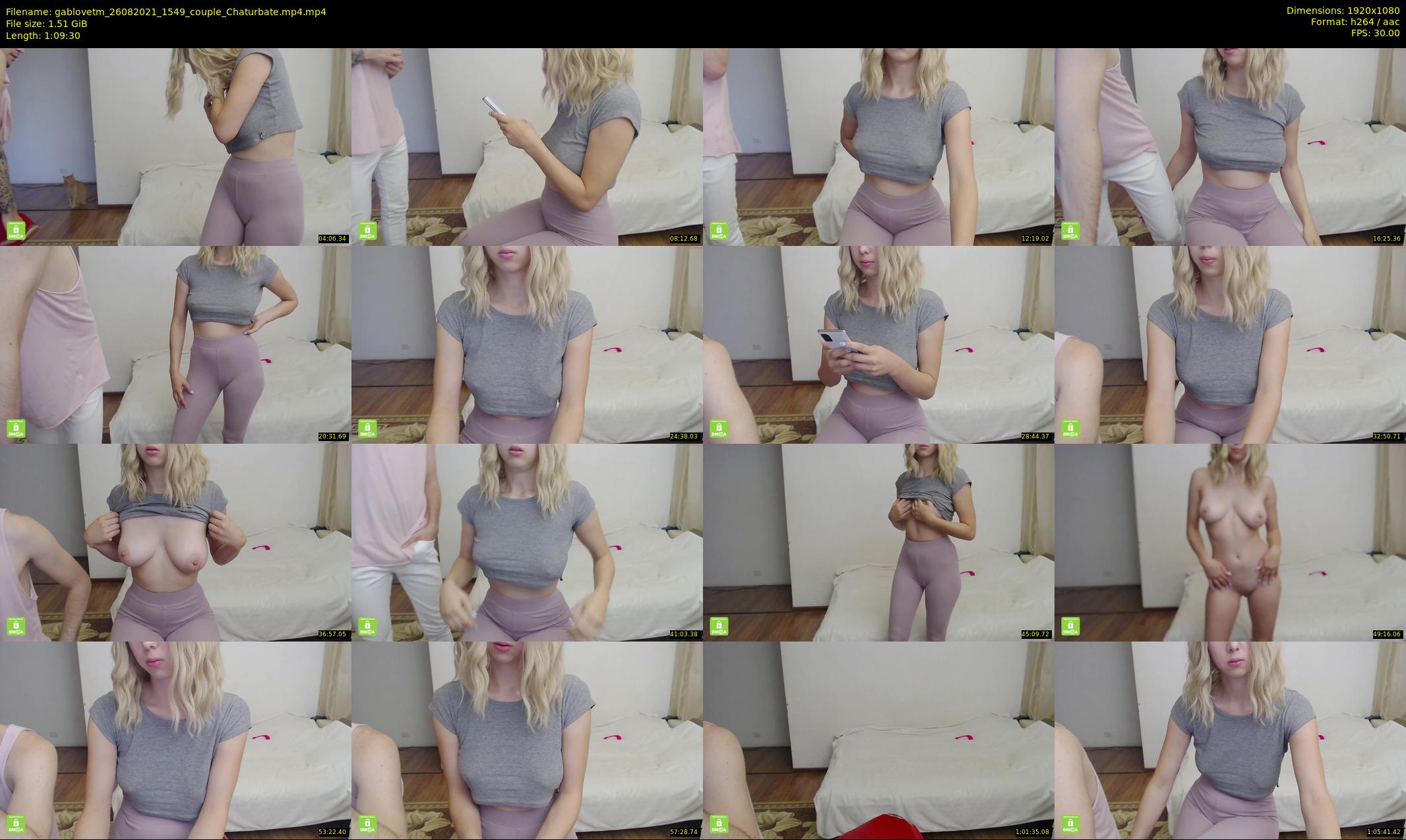 gablovetm — 70 minute Chaturbate couple cam show recording, 1080p, Aug 26, 2021